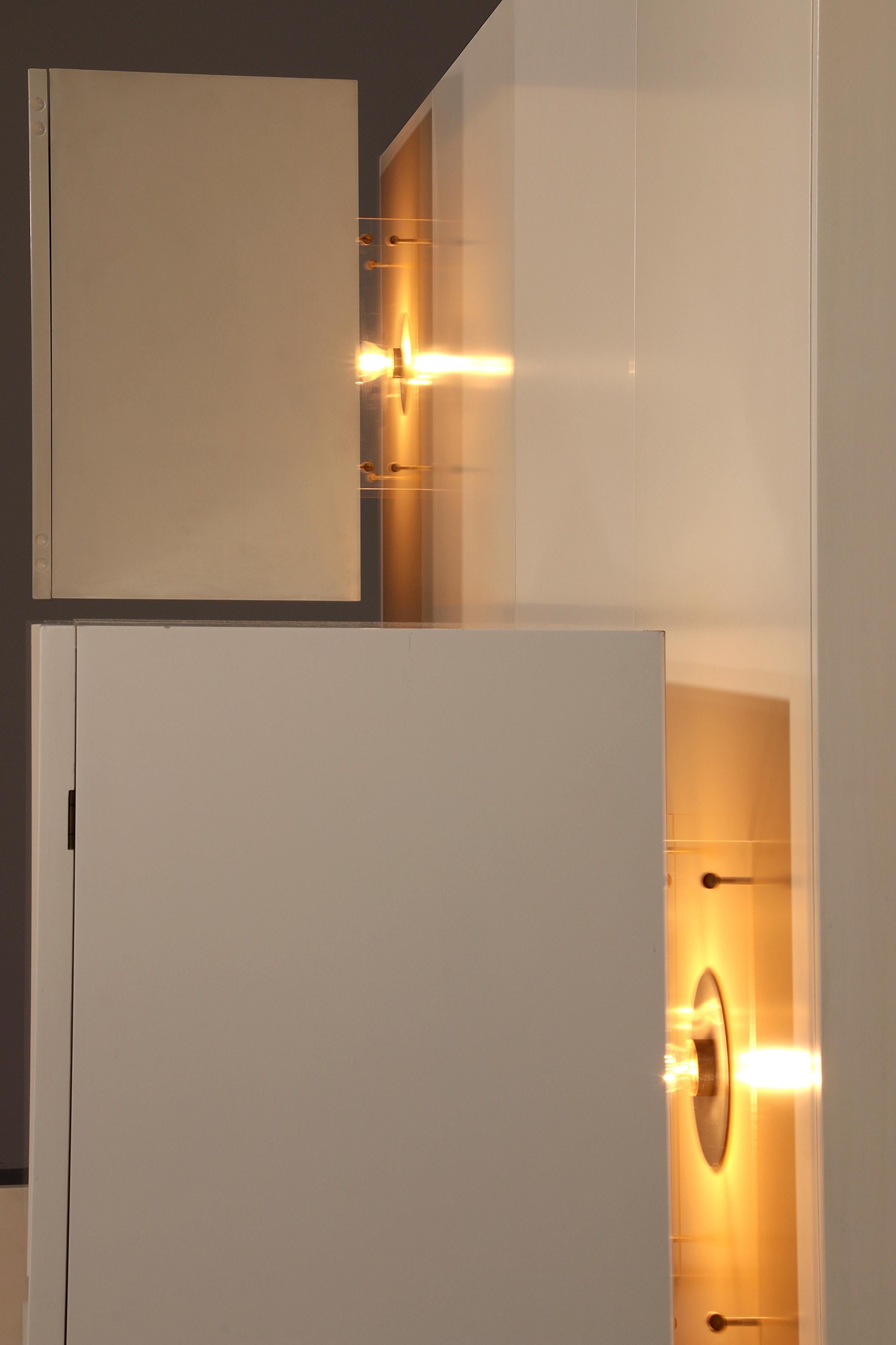 Late 20th Century Mid-Century Lighting Wall Unit by Roberto Monsani for Acerbis, 1970s