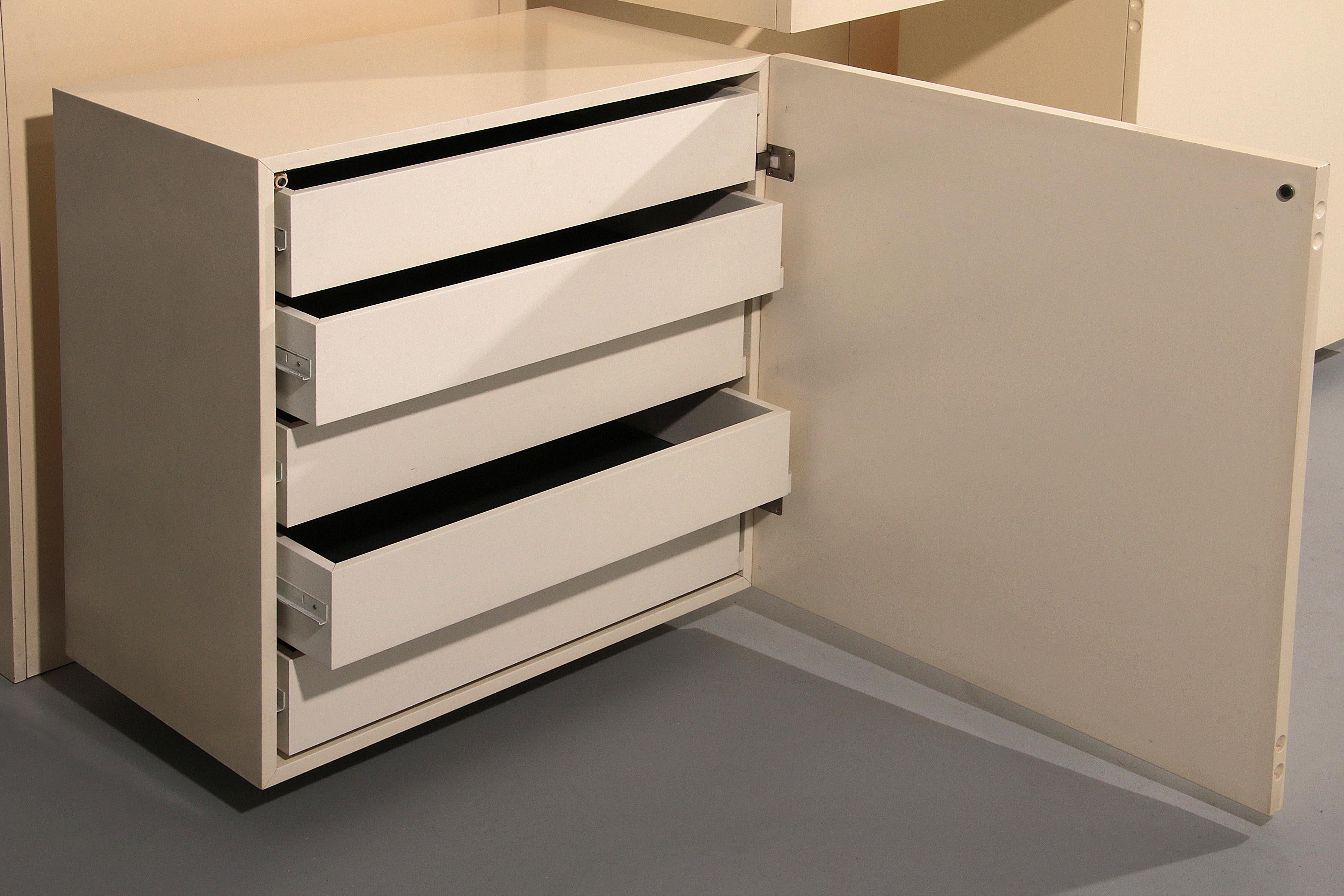 Mid-Century Lighting Wall Unit by Roberto Monsani for Acerbis, 1970s 2