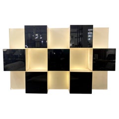 Vintage Mid-Century Lighting Wall Unit by Roberto Monsani for Acerbis, 1970s
