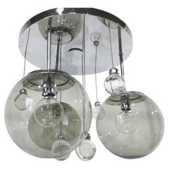 Lightolier Plafoniera a bolle sospesa del metà del secolo scorso (A)