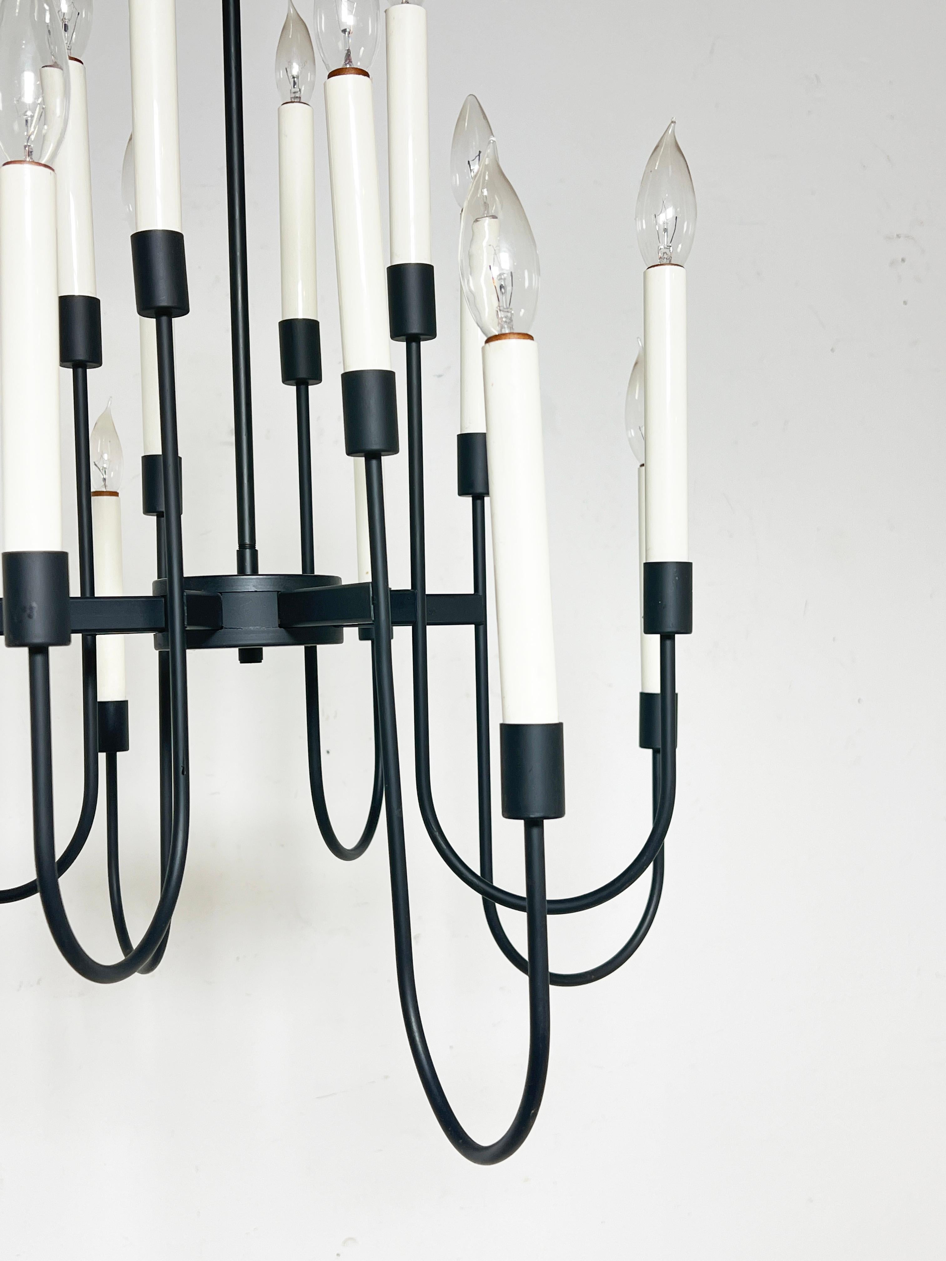 Américain Lustre à seize ampoules Lightolier du milieu du siècle, Circa 1960s en vente