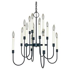 Mid-Century Lightolier Sixteen Bulb Chandelier, Circa 1960s