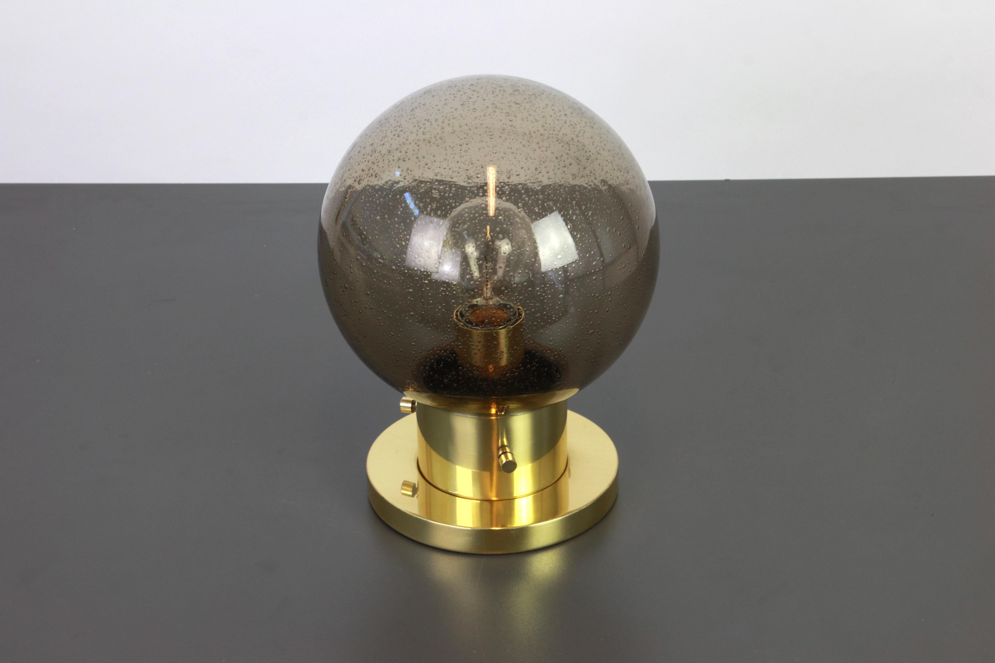 Mid-Century Modern Midcentury Limburg Ceiling or Wall Lamp in Ball Shape, Germany, 1970s