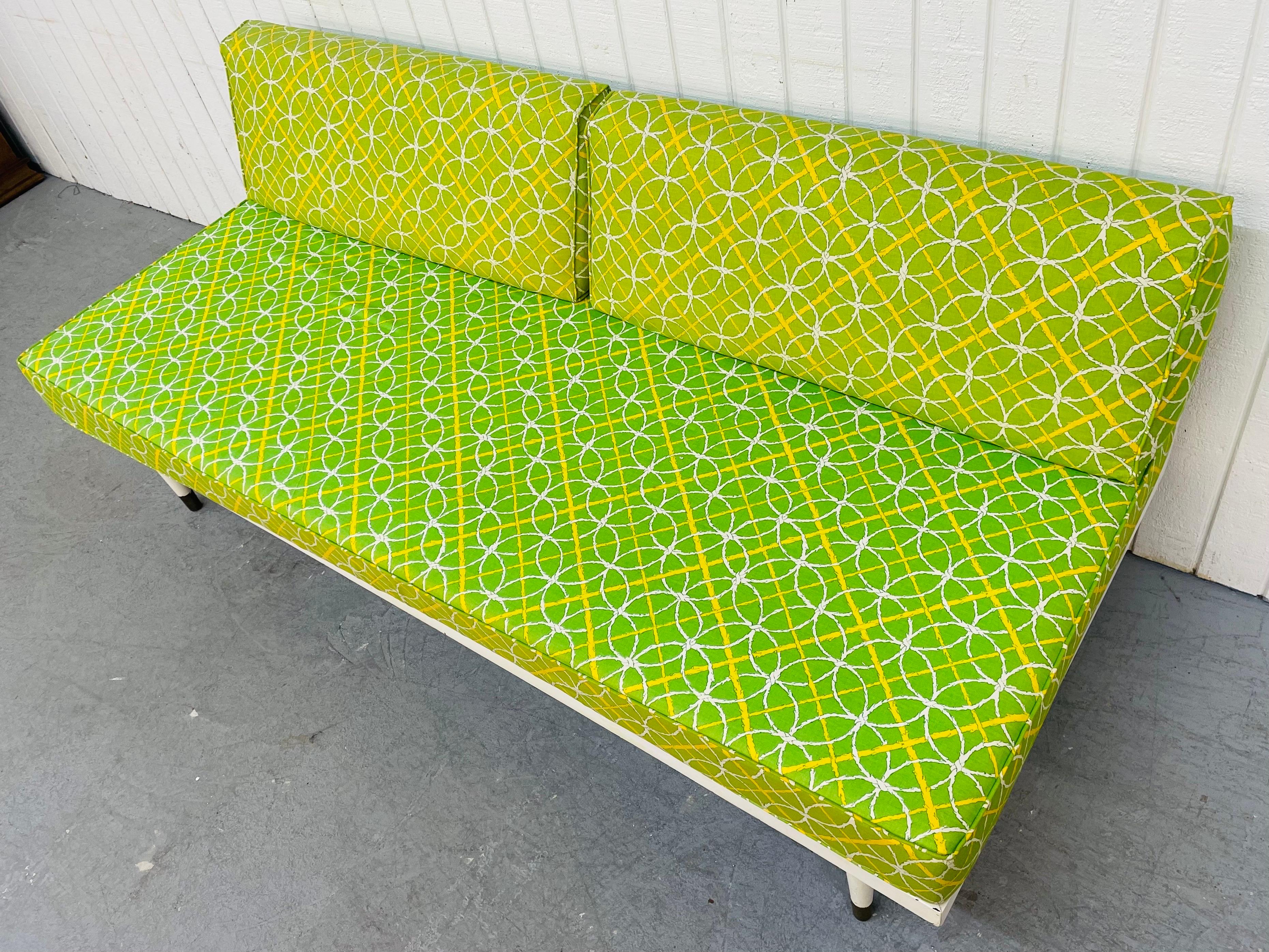 American Mid-Century, Lime Green Day Bed