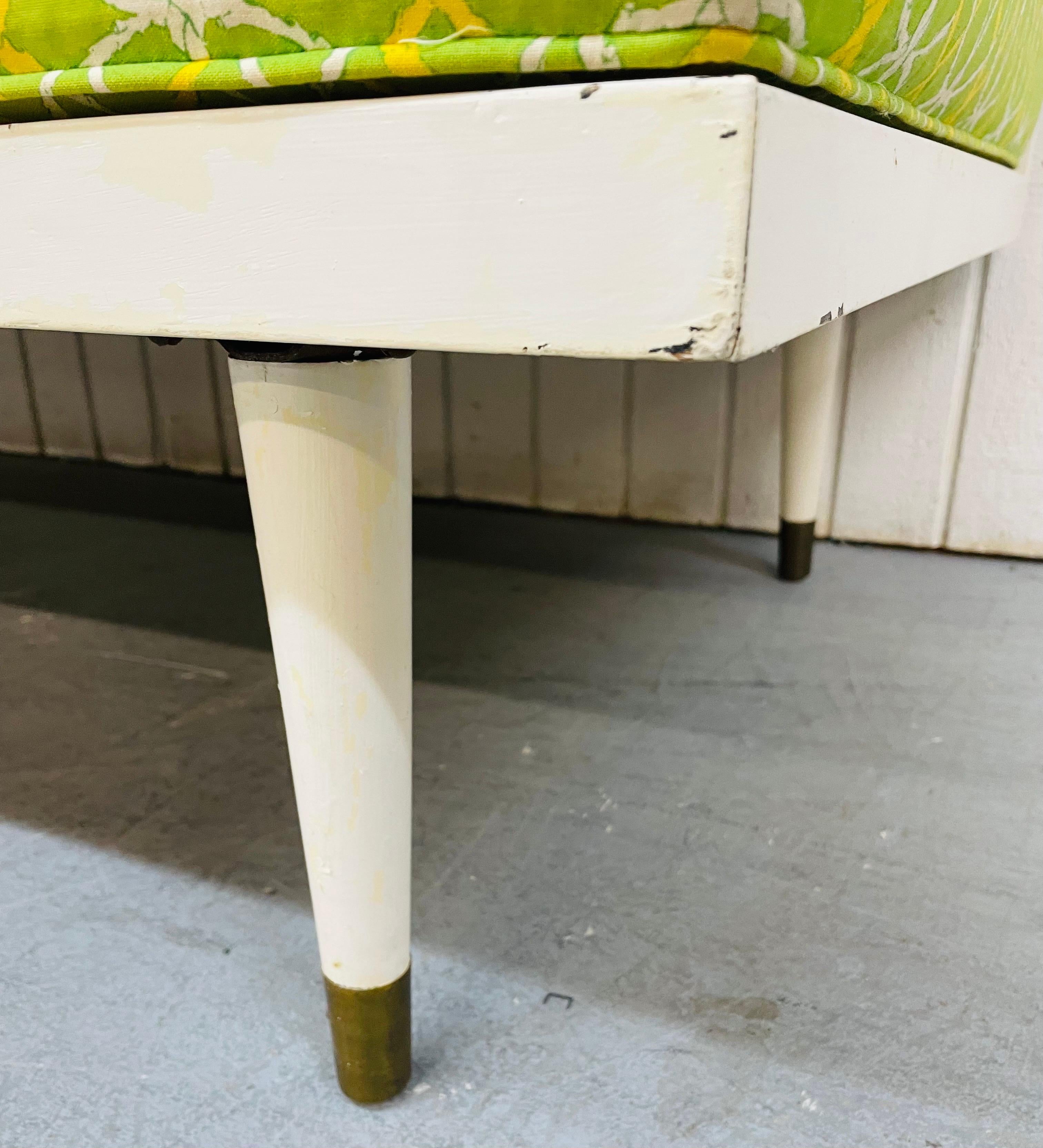 Mid-20th Century Mid-Century, Lime Green Day Bed