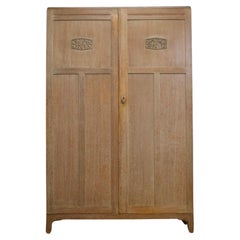 Mid-Century Limed Oak Wardrobe from Raleigh Furniture, 1950s