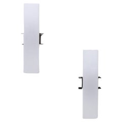 Mid-Century Linear Acrylic and Enameled Metal Sconce