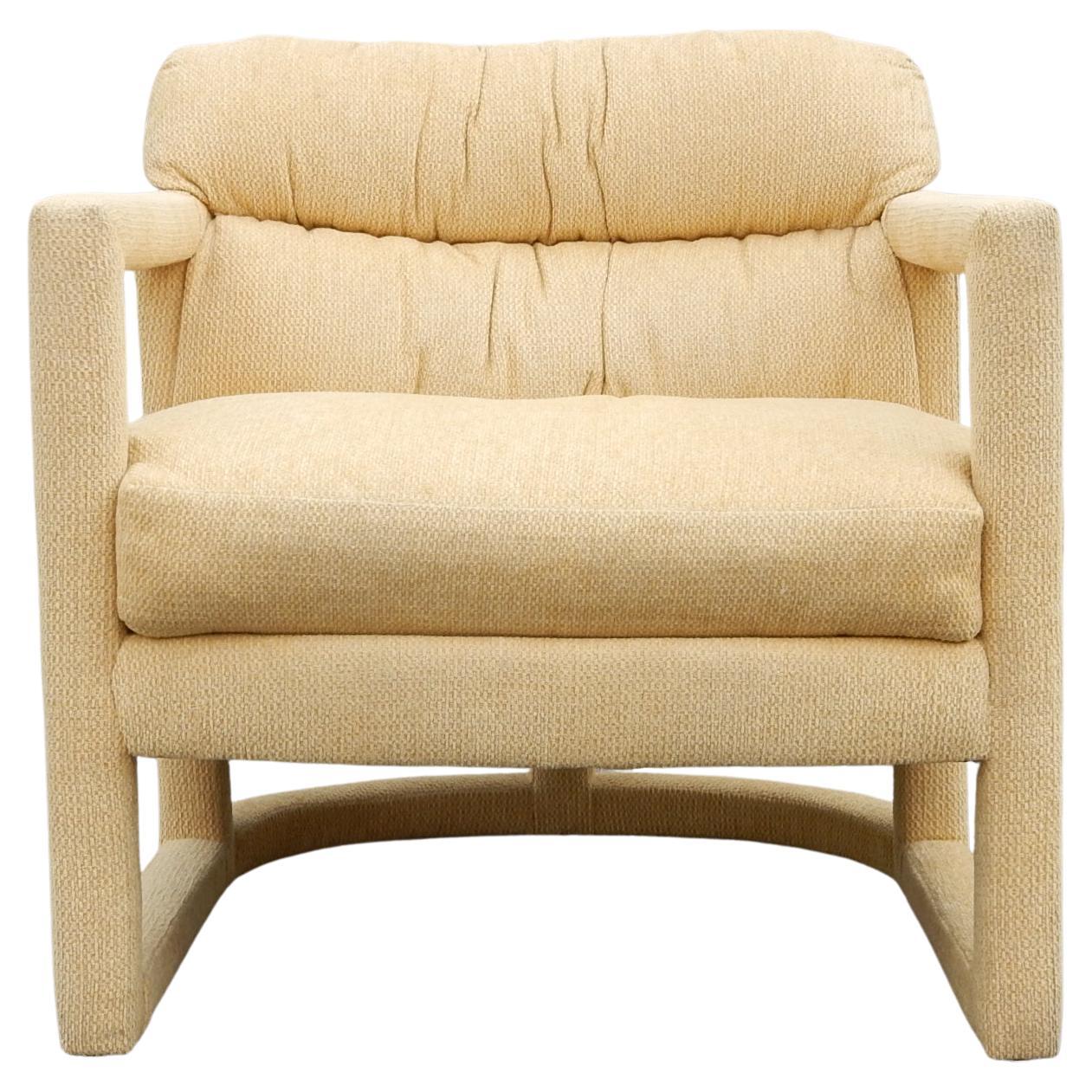 20th Century Mid Century Linear Parsons Lounge Chairs