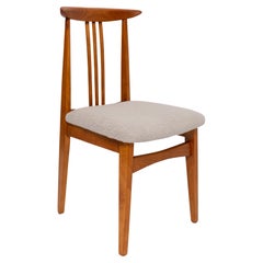 Mid-Century Linen Boucle Chair, Designed by M. Zielinski, Europe, 1960s