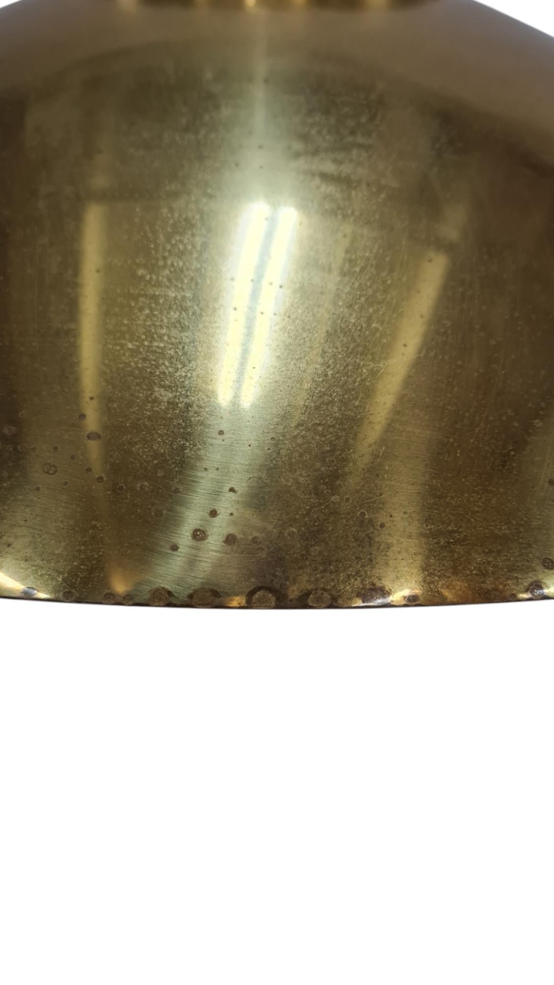 Mid-Century Lisa Johansson-Papé Brass Ceiling Pendant model 61-368, Orno 1950s For Sale 5