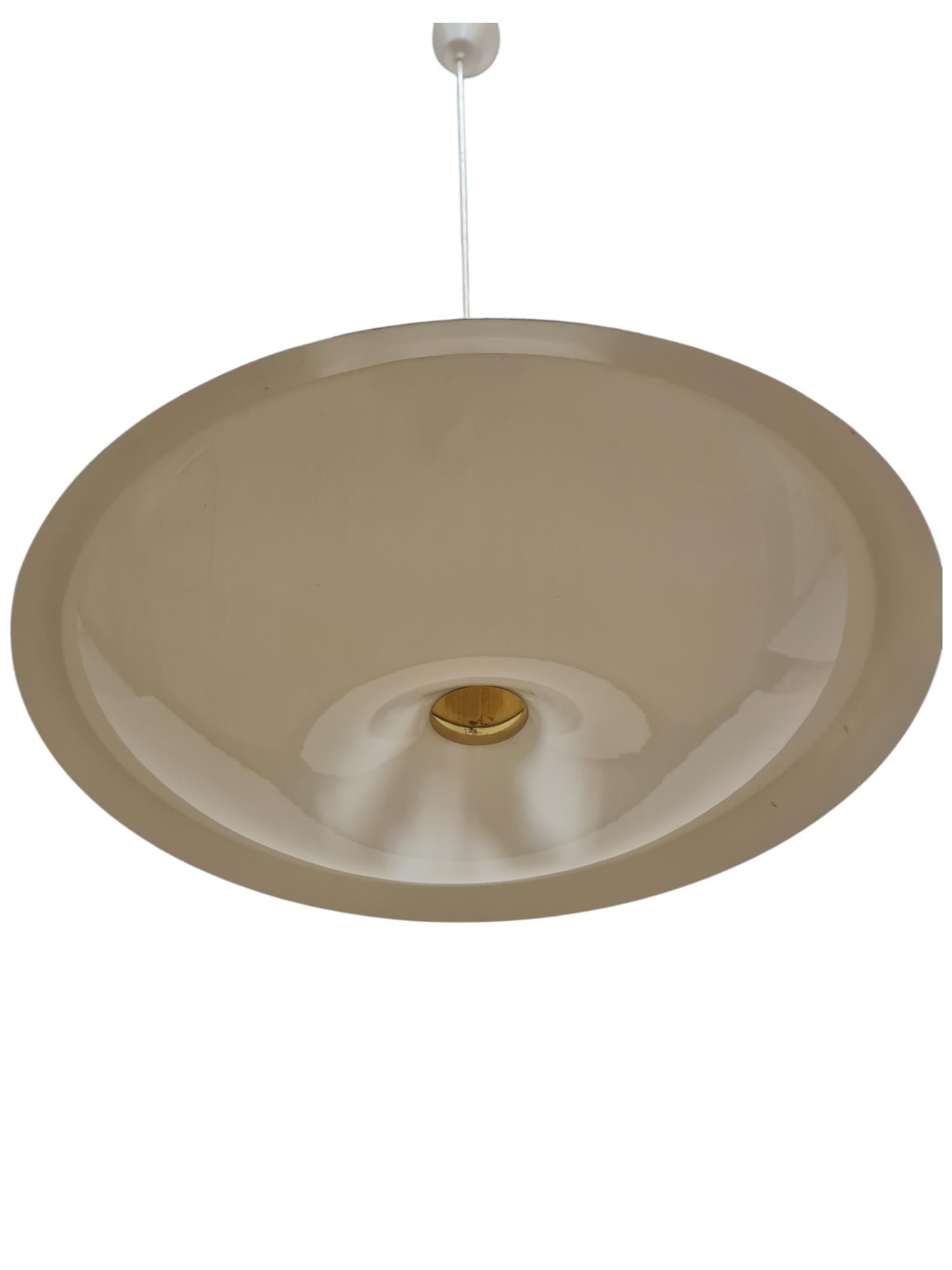 Finnish Mid-Century Lisa Johansson-Papé Brass Ceiling Pendant model 61-368, Orno 1950s For Sale