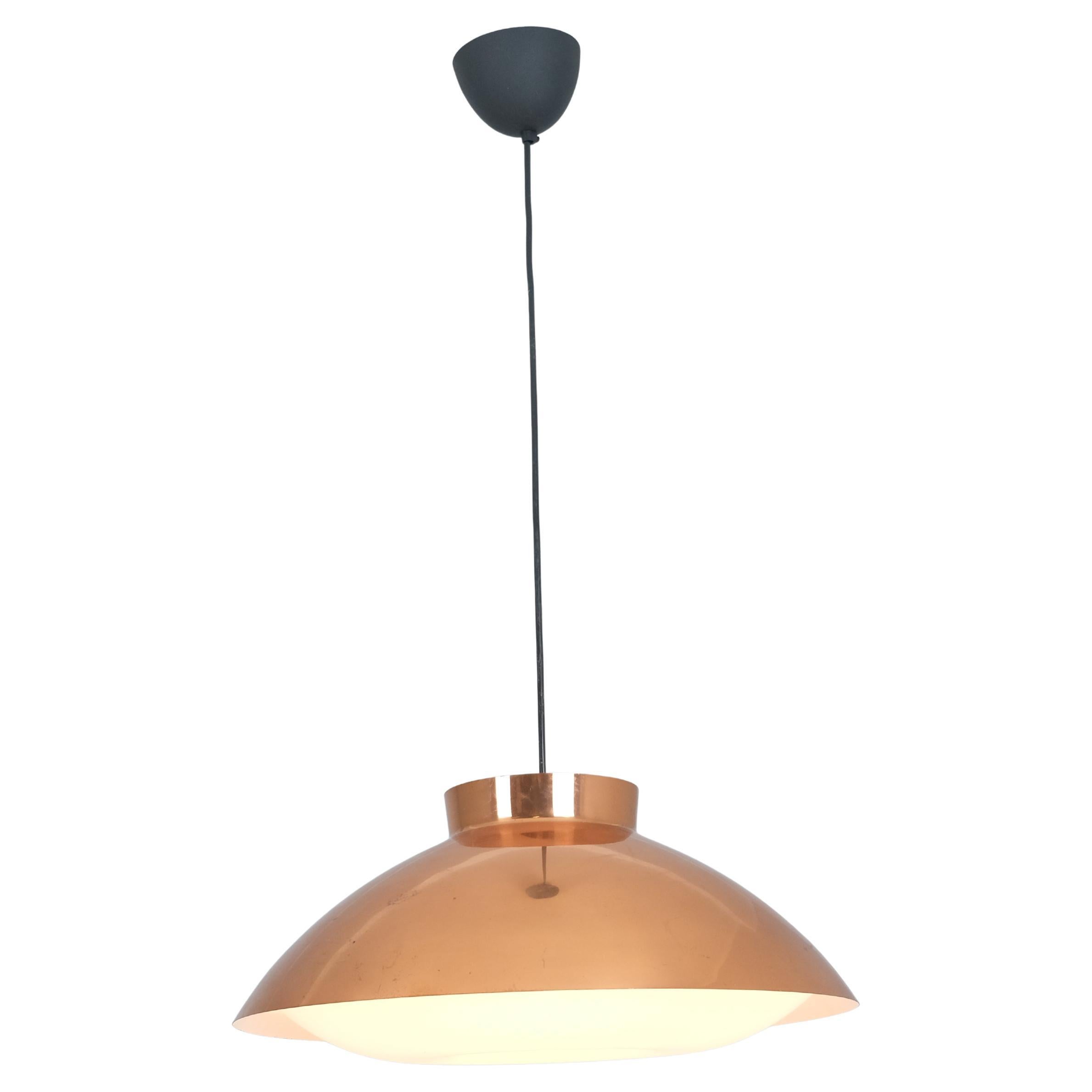 Mid-Century Lisa Johansson-Papé Copper Ceiling Pendant model 61-368, Orno 1950s in vendita