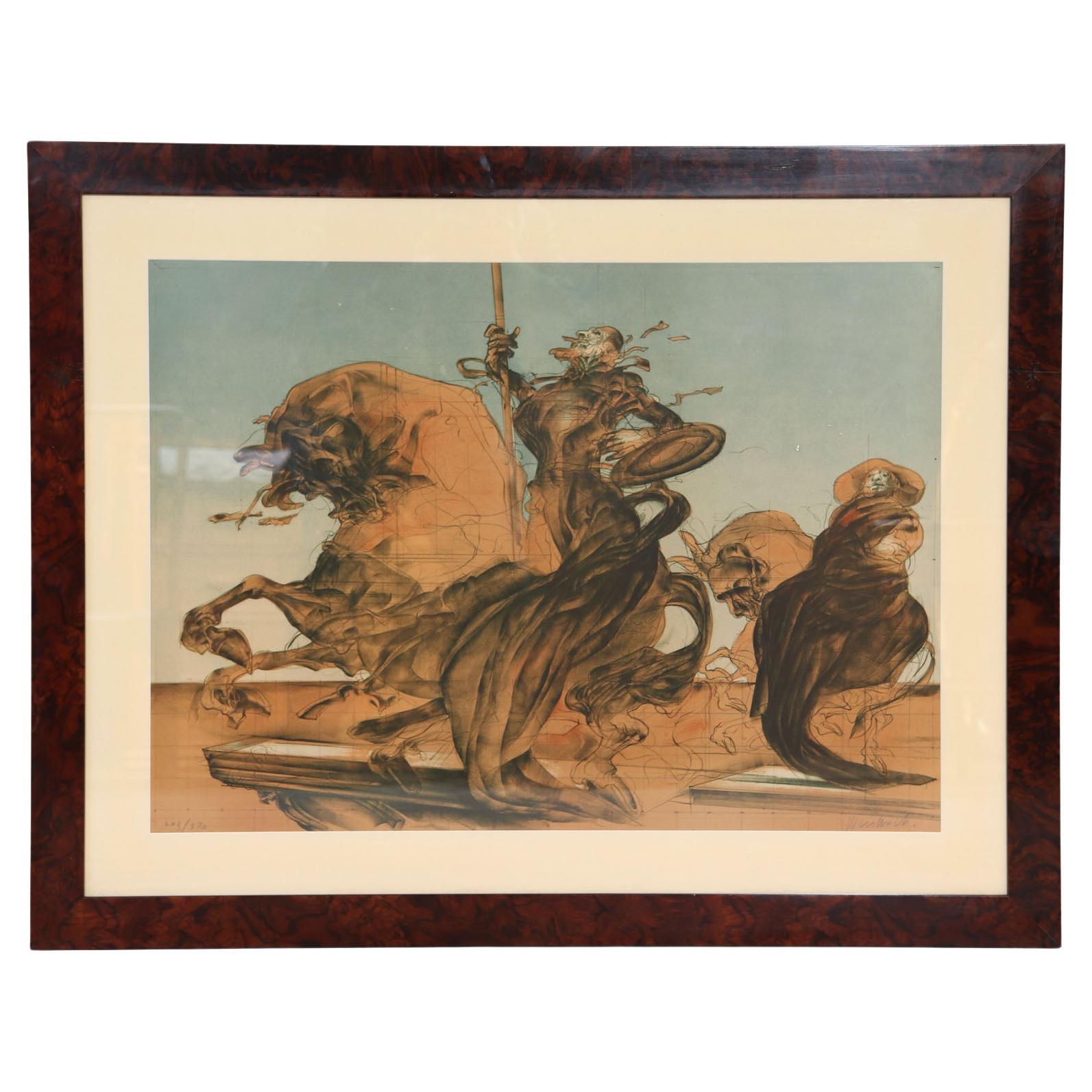Mid Century Lithograph by Claude Weisbuch For Sale