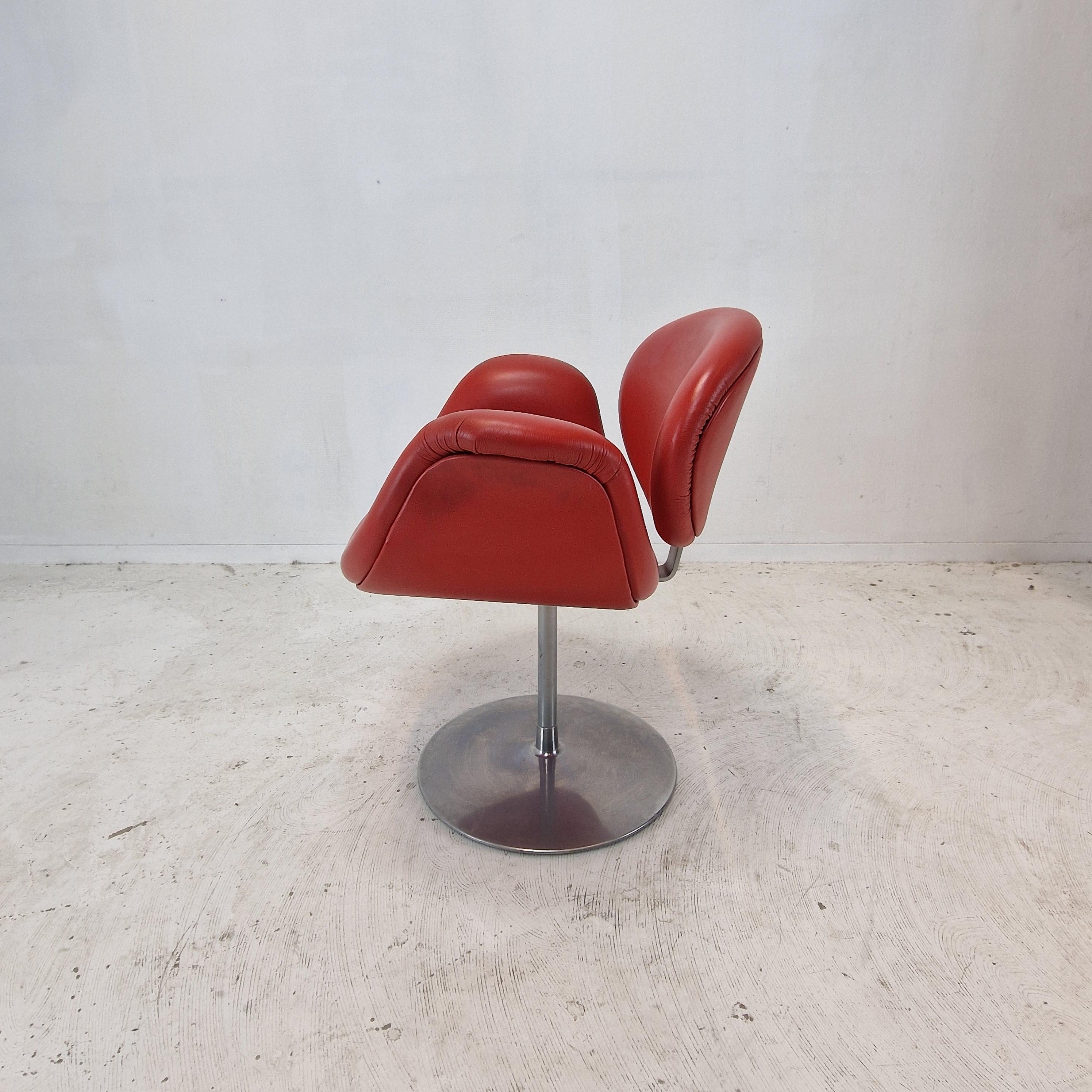 Steel Mid-Century Little Tulip Chair by Pierre Paulin for Artifort, 1980s For Sale