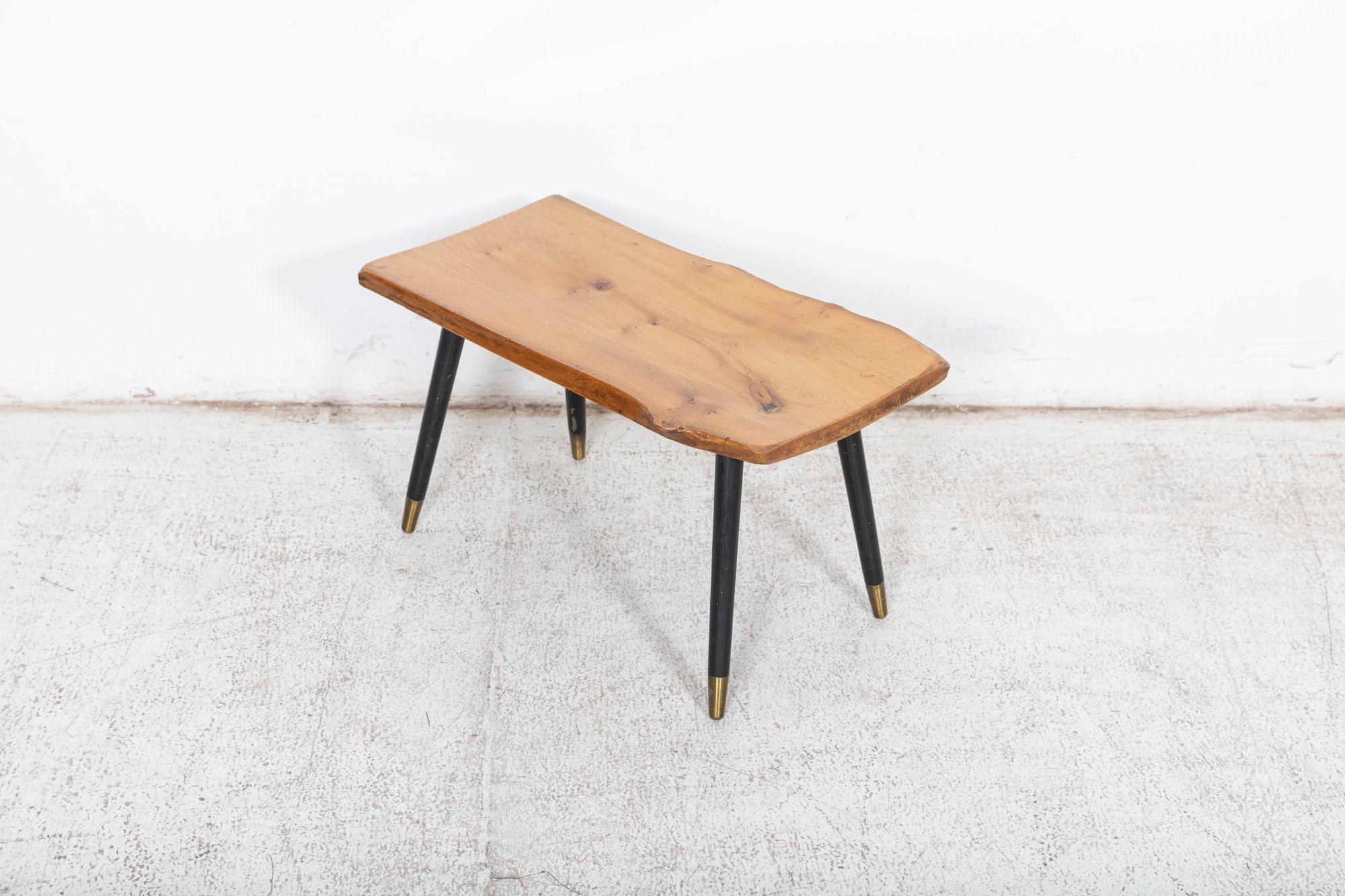 Mid Century Live Edge Teak Coffee Table For Sale 3