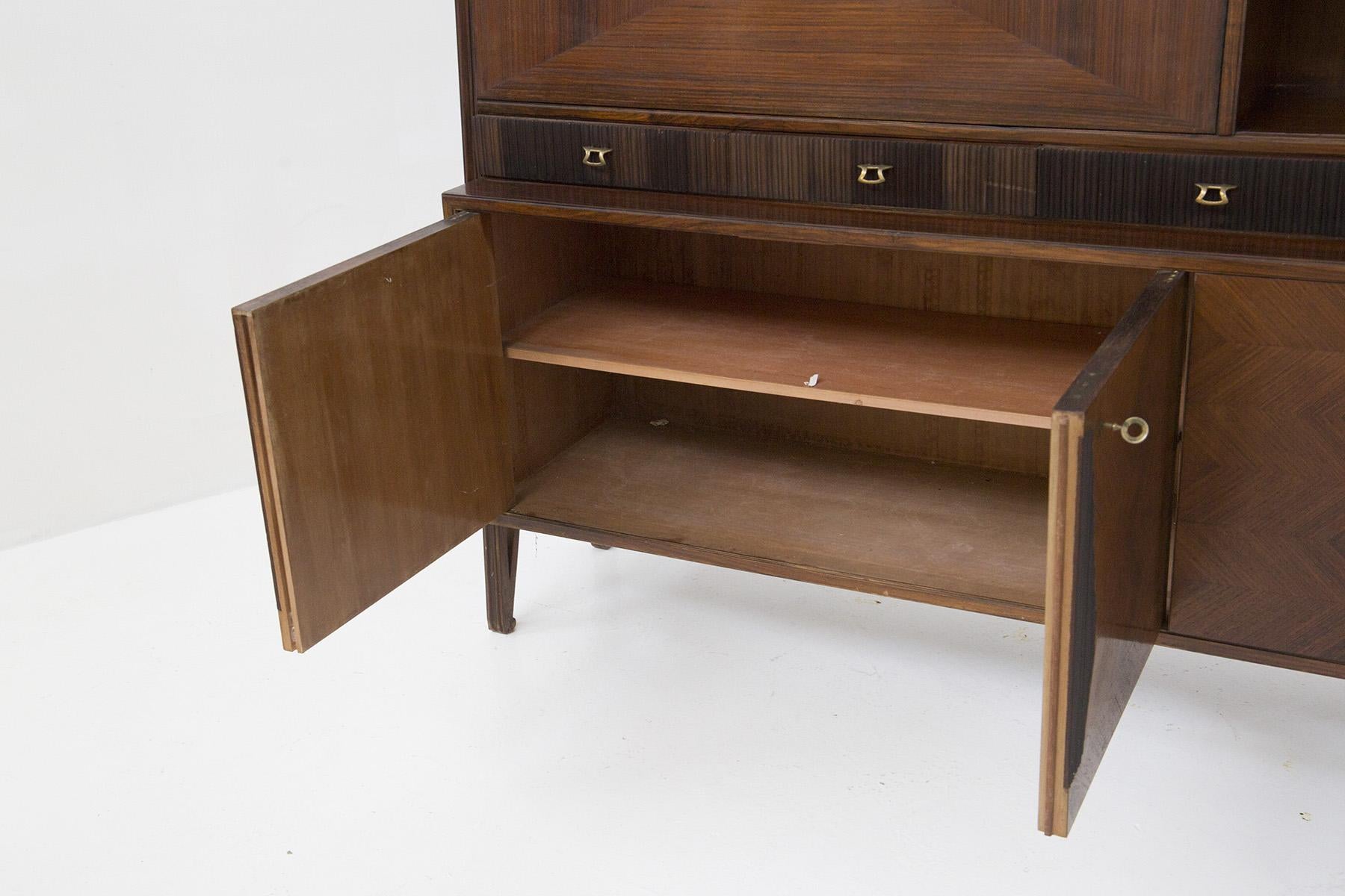 Mid-Century Living Room Cabinet by Permanente Mobili Cantù For Sale 4
