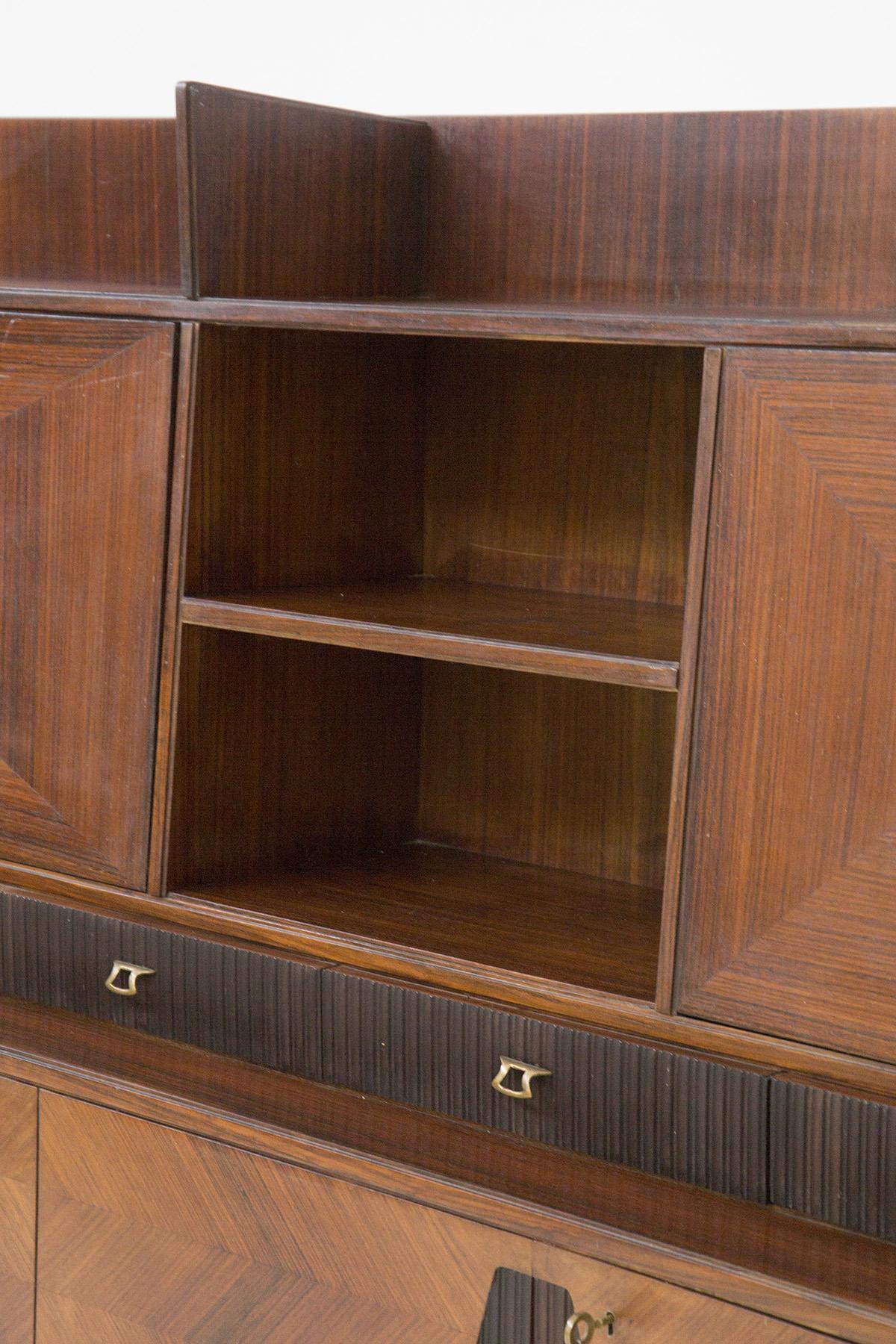 Mid-Century Living Room Cabinet by Permanente Mobili Cantù In Good Condition For Sale In Milano, IT