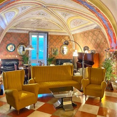 Mid-Century Mustard Velvet Sofa and Armchairs Set by ISA Bergamo, Italy