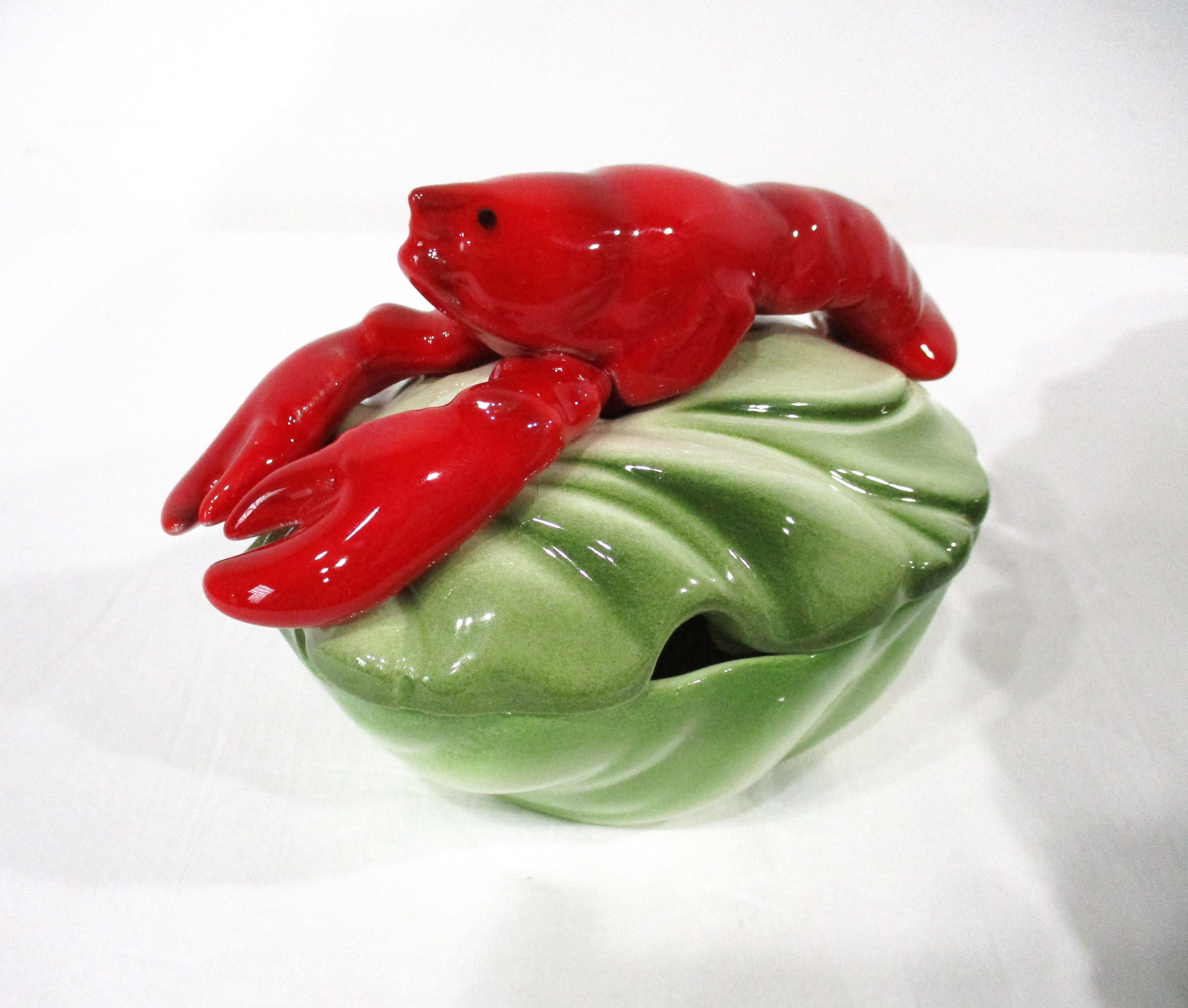 Mid-Century Modern Bols à sauce pour fruits de mer à homard Brad Keeler des années 1950  California Pottery en vente