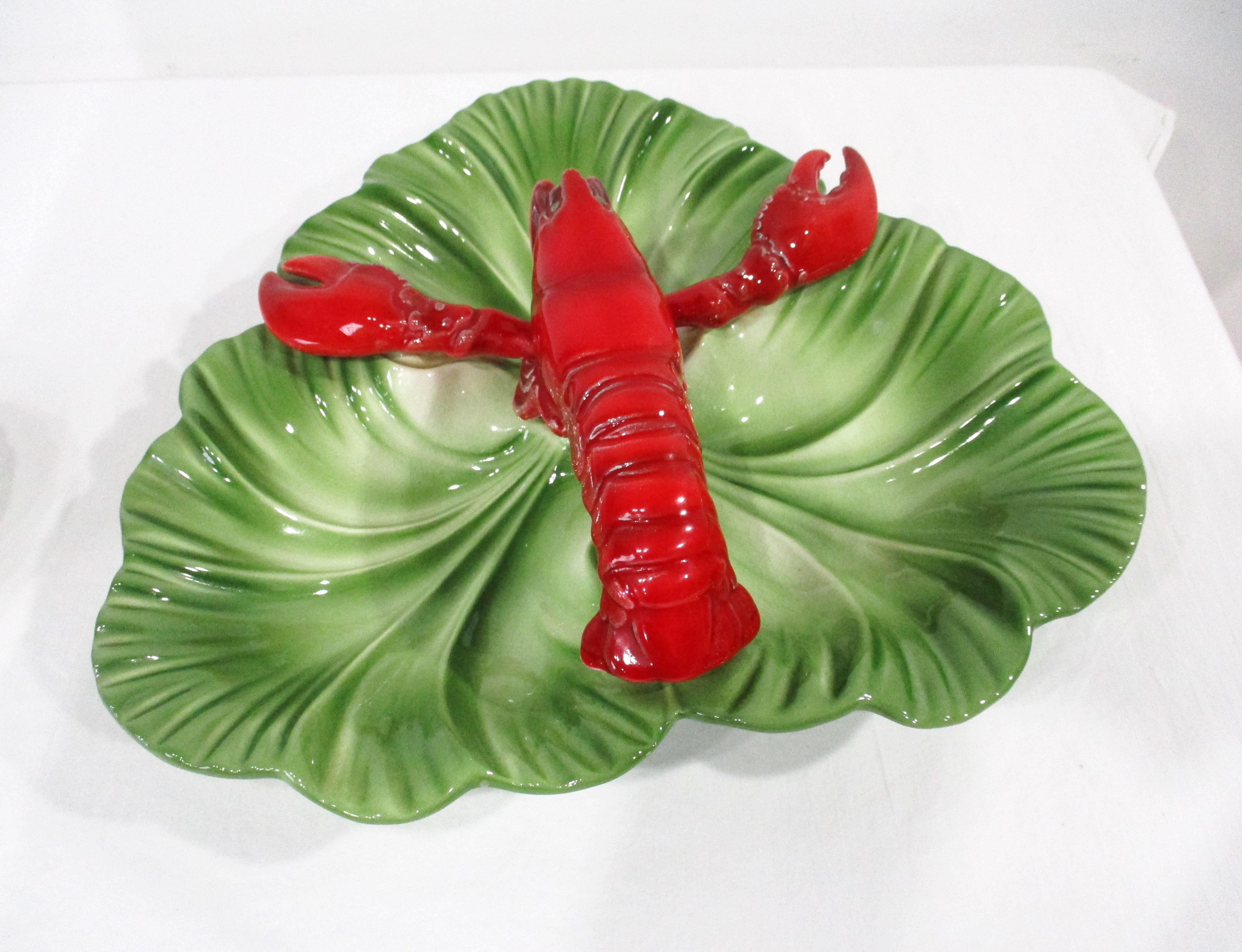 20ième siècle Bols à sauce pour fruits de mer à homard Brad Keeler des années 1950  California Pottery en vente