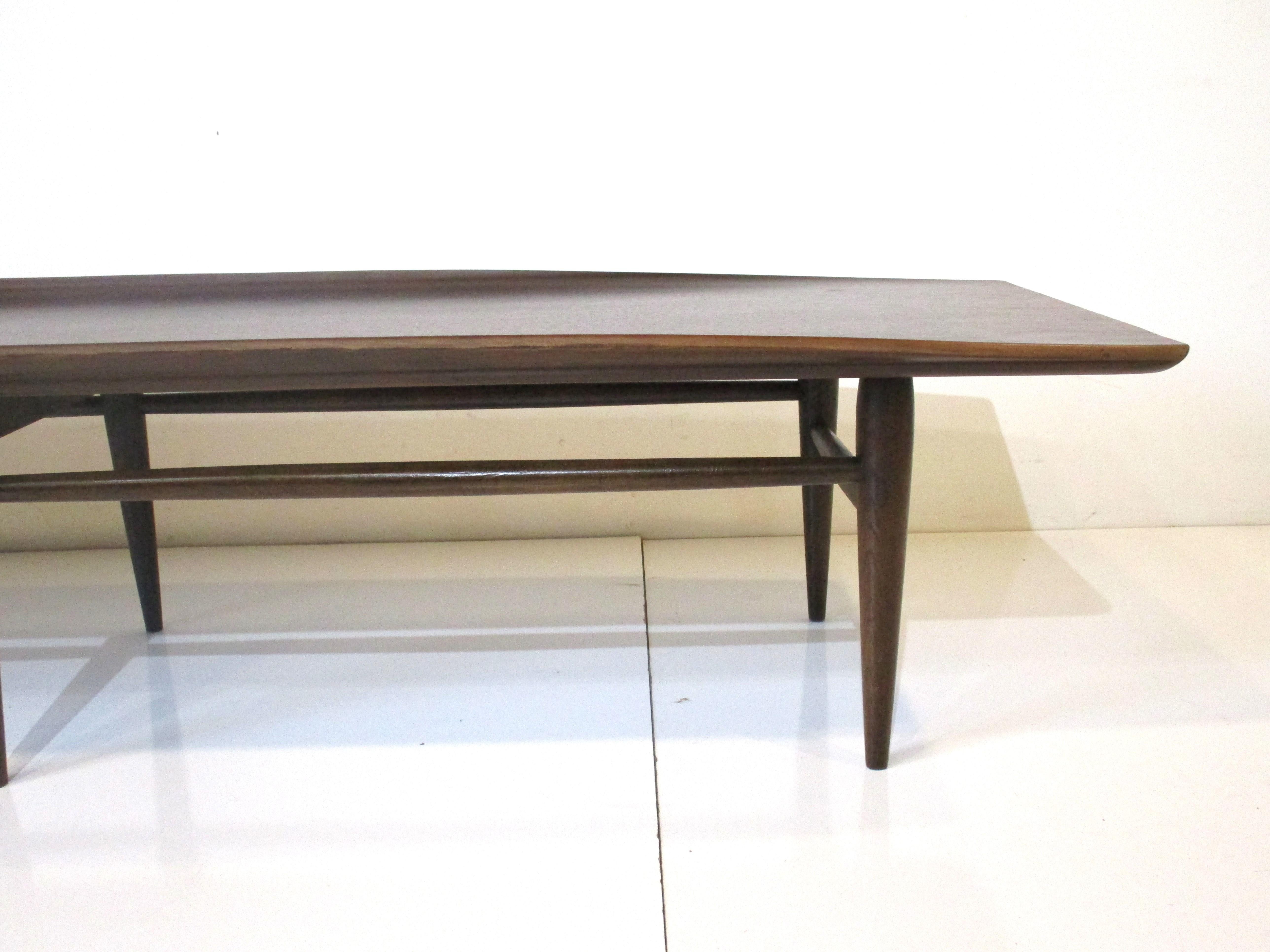 American Mid Century Long Coffee Table for Drexel / Lane