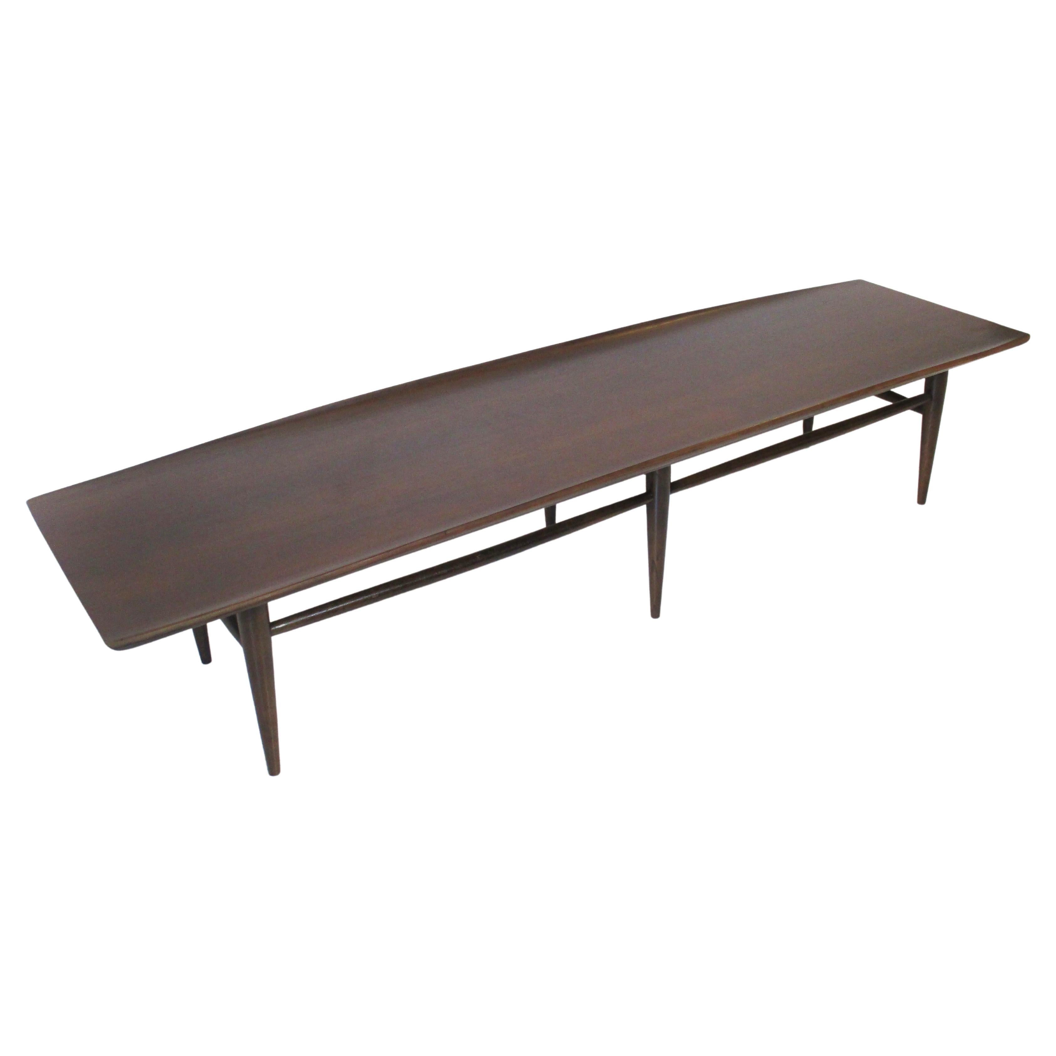Mid Century Long Coffee Table for Drexel / Lane