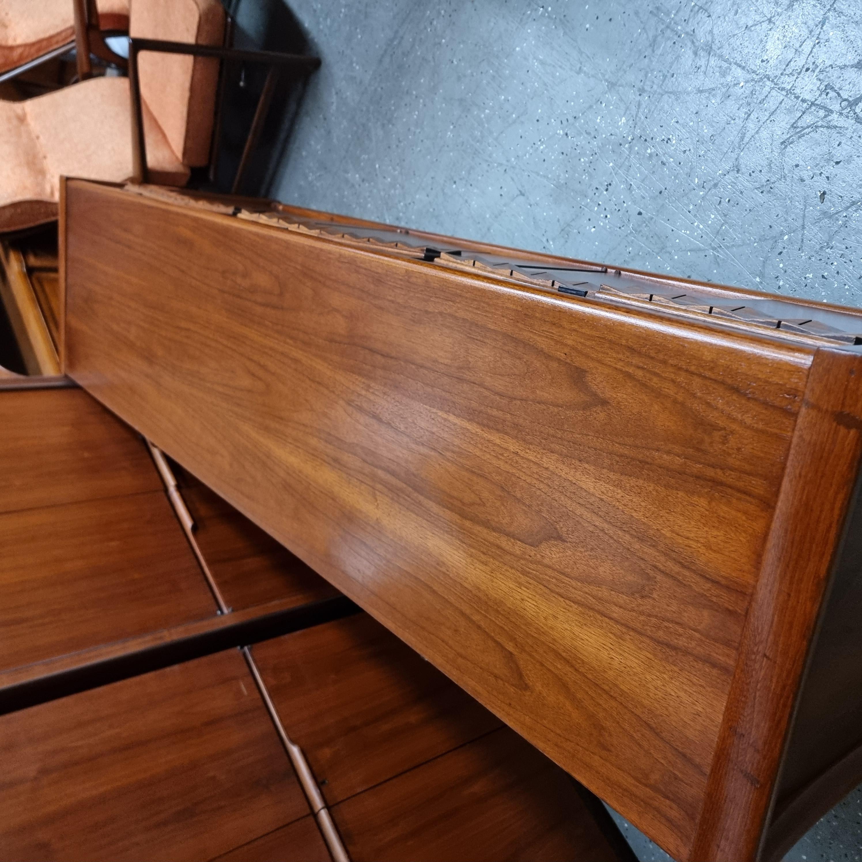 American Mid Century Long Credenza Sideboard For Sale