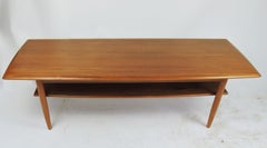 Midcentury Long Danish Coffee Table, 1960s