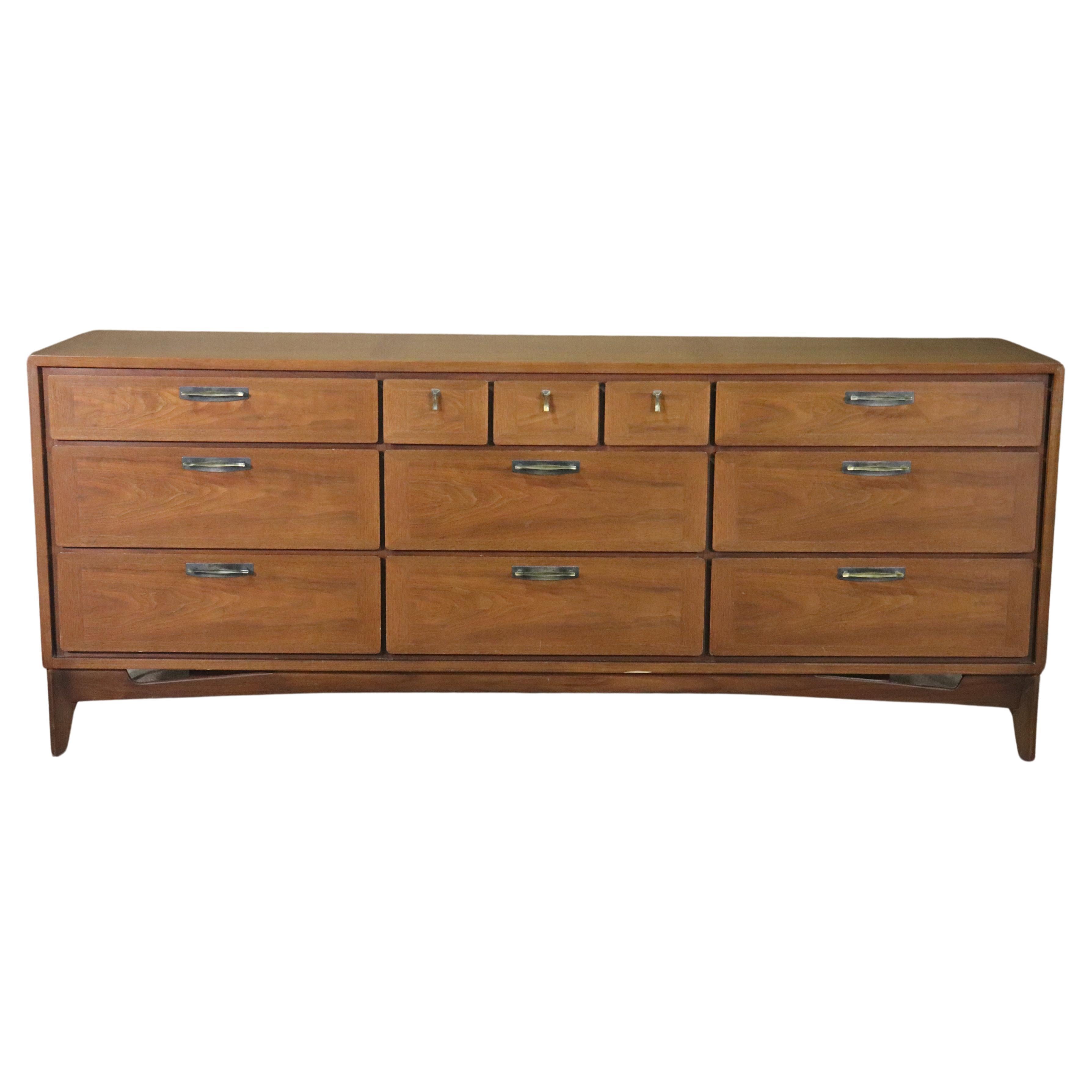 Mid-Century Long Dresser by Red Lion Furniture For Sale