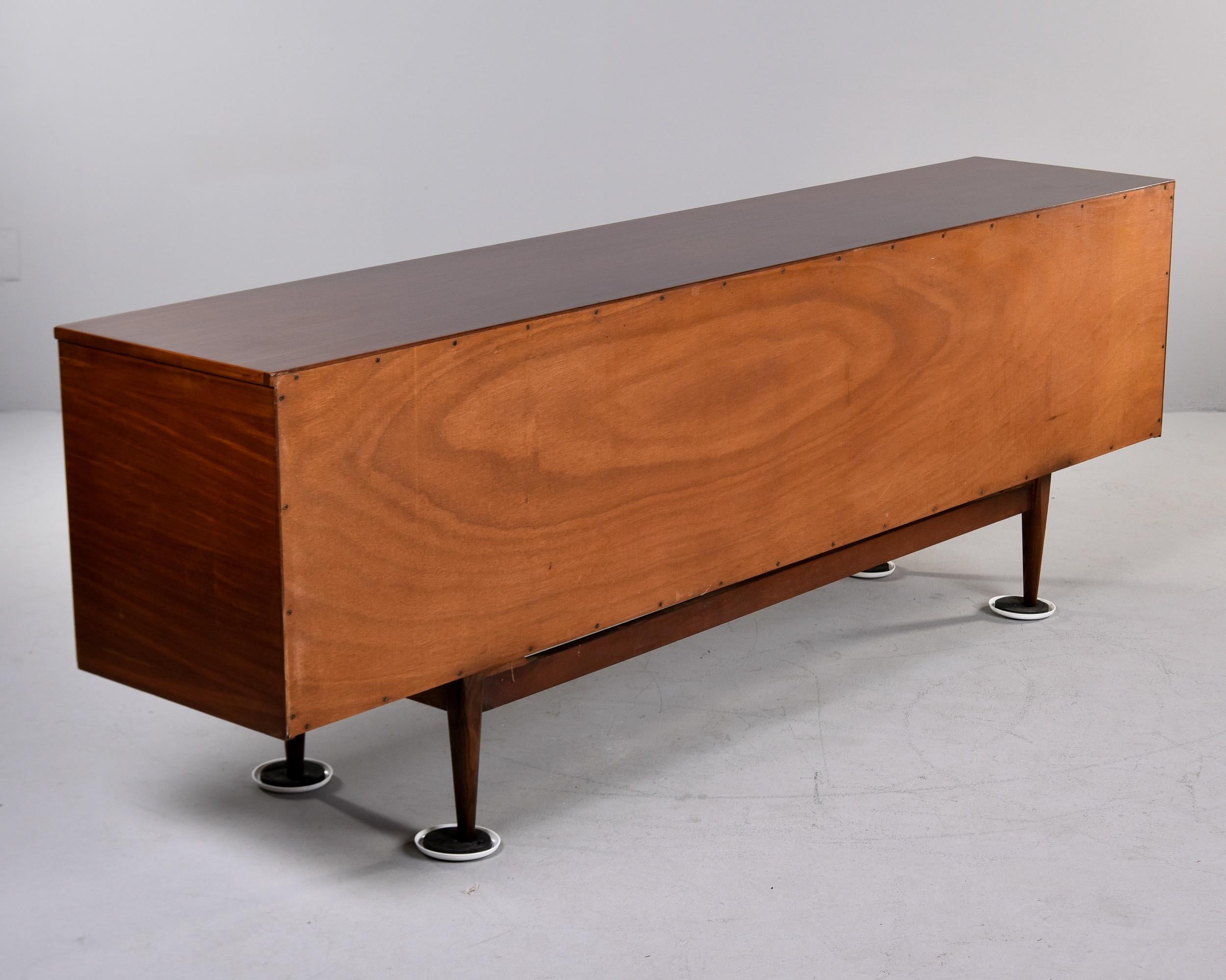 Mid Century Long Mahogany and Rosewood Credenza or Buffet by Grange of London For Sale 5
