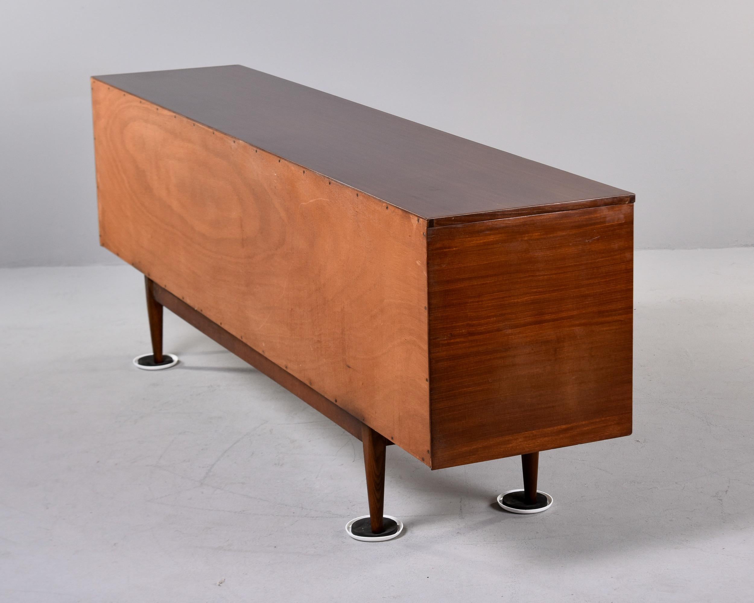 Mid Century Long Mahogany and Rosewood Credenza or Buffet by Grange of London For Sale 6