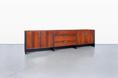 Mid-Century Long Rosewood Credenza by Robert Baron for Glenn of California