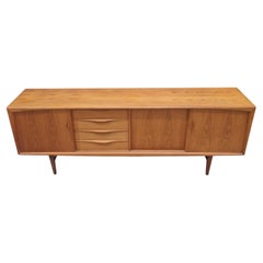 Vintage Mid-century Long Teak Sideboard by Heinrich Riestenpatt, RT Möbel