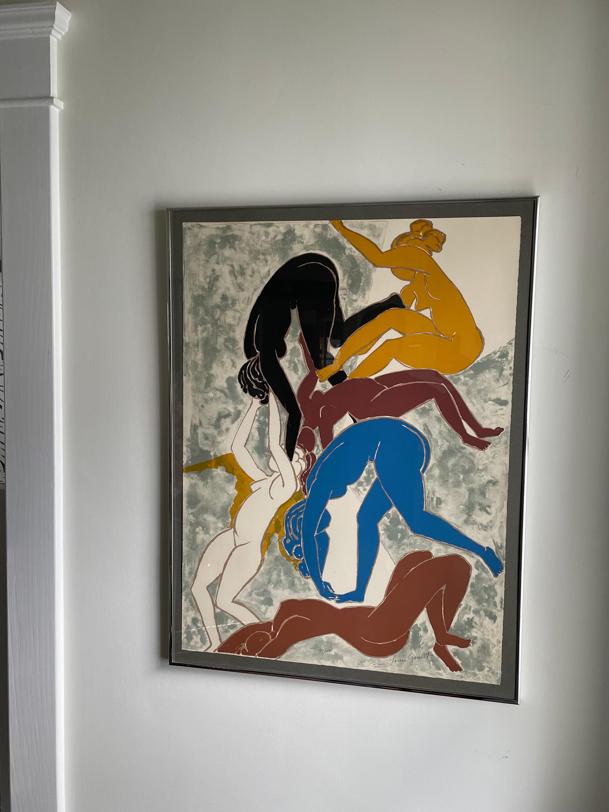 Mid Century Lorrie Goulet Lithograph Dance of Spring Signed Numbered For Sale 1