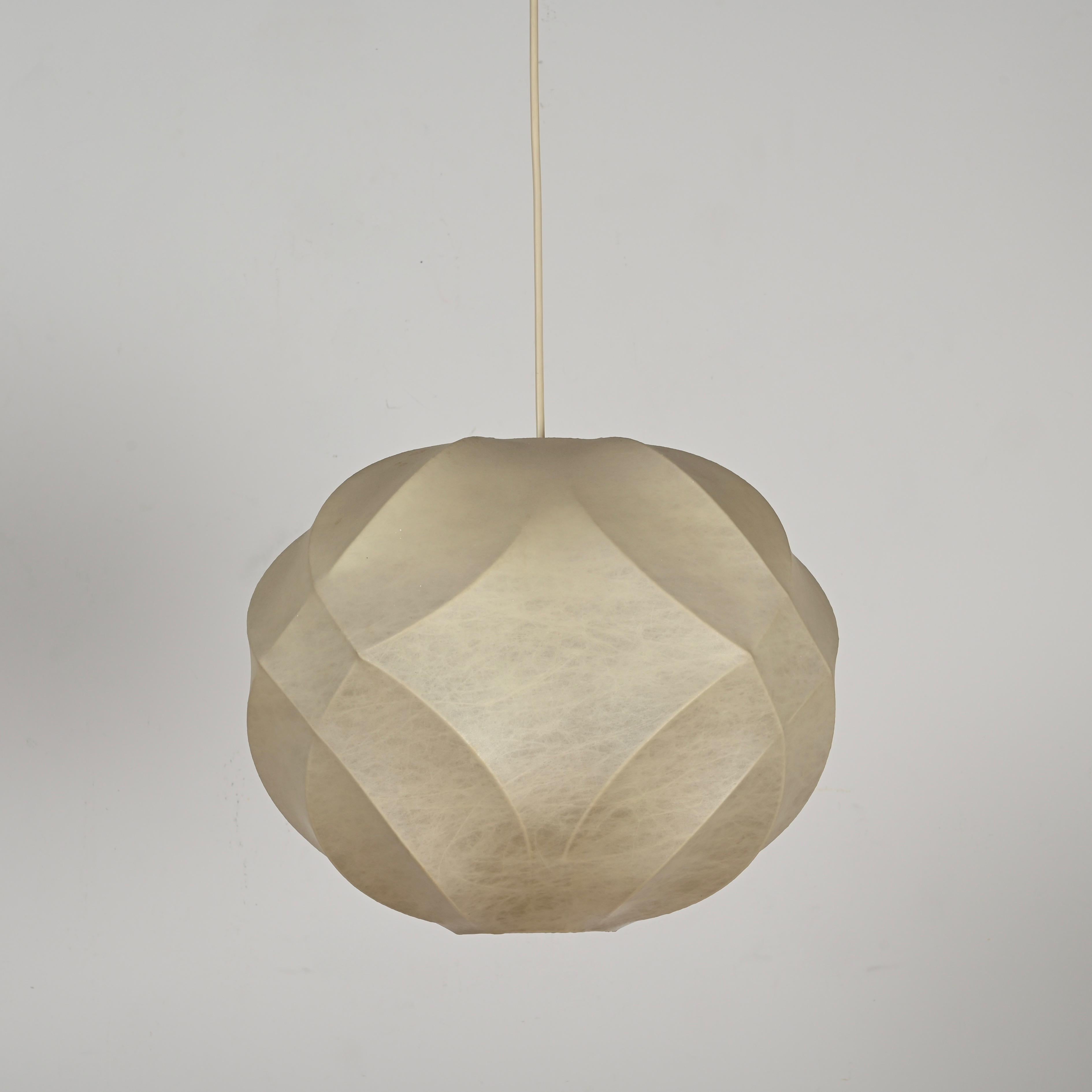 Fait main Lustre à suspension Losange du milieu du siècle dernier par Castiglioni, Italie, années 1960