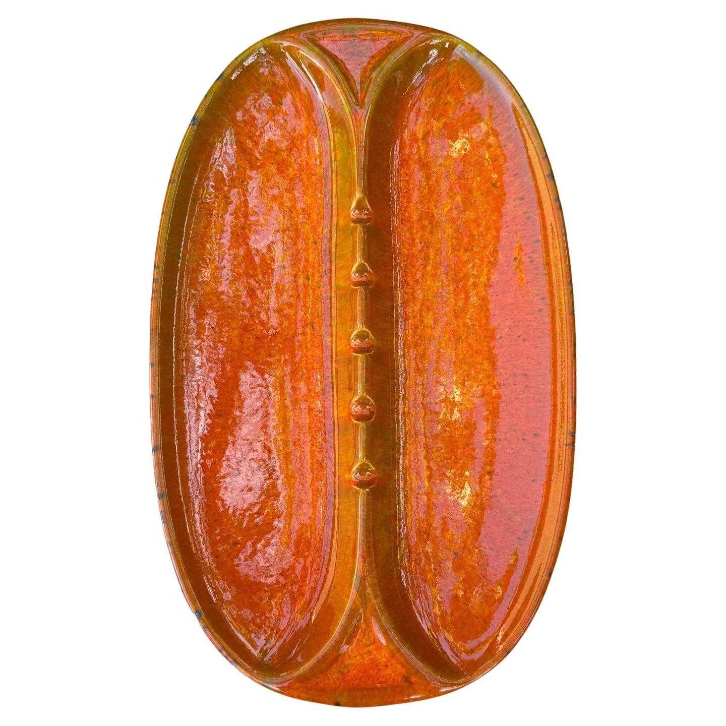 Keramischer Aschenbecher aus der Mitte des Jahrhunderts von Lou Hoenig für California Pottery, ca. 1969