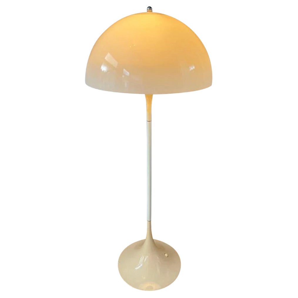 Mid Century Louis Poulsen Panthella Mushroom Floor Lamp by Verner Panton
