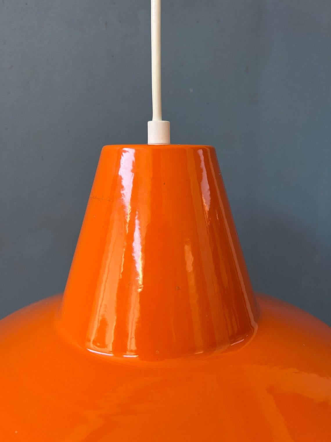 Mid Century Louis Poulsen Style Industrial Pendant Lamp, 1970s For Sale 5