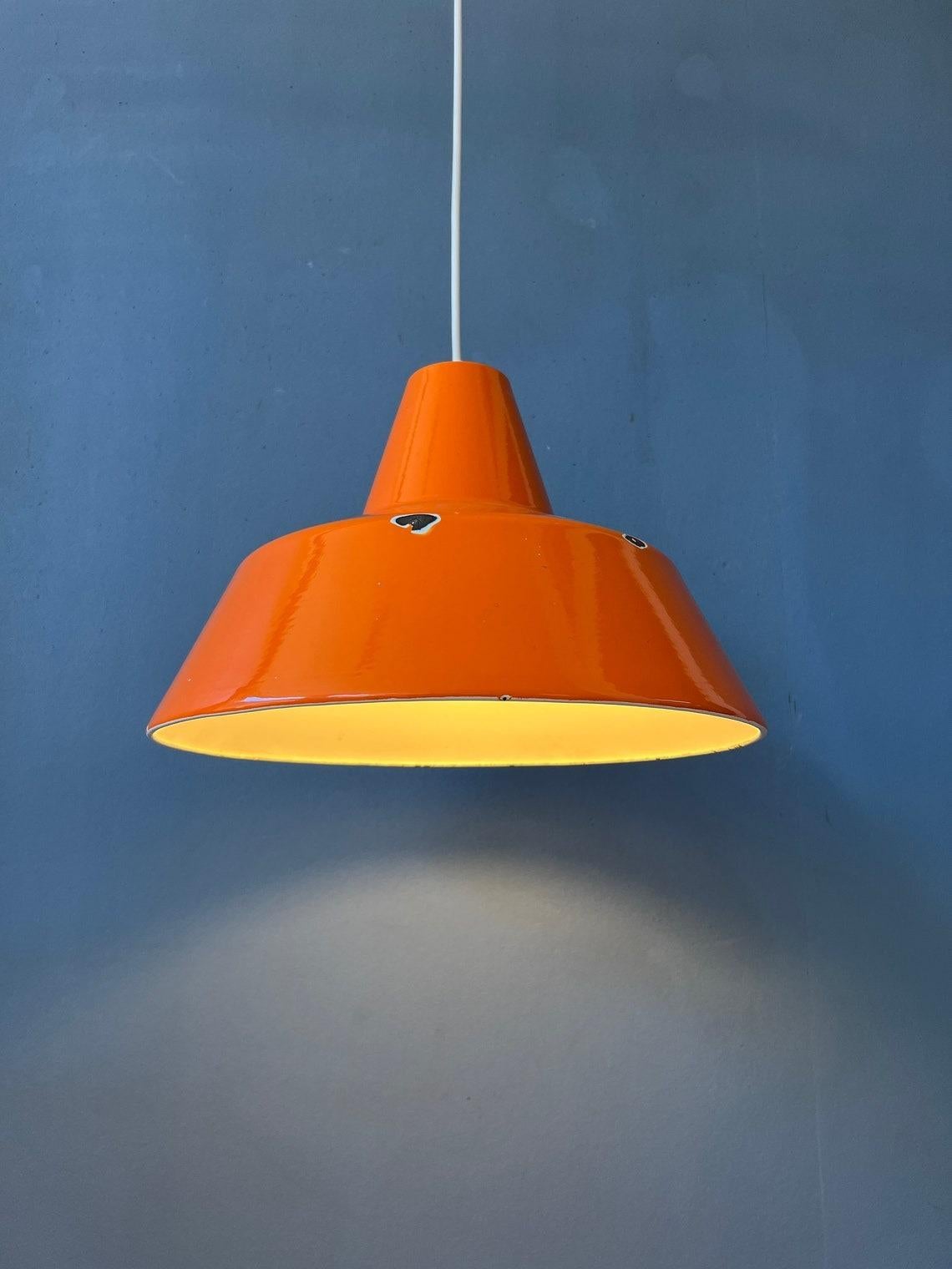 20th Century Mid Century Louis Poulsen Style Industrial Pendant Lamp, 1970s