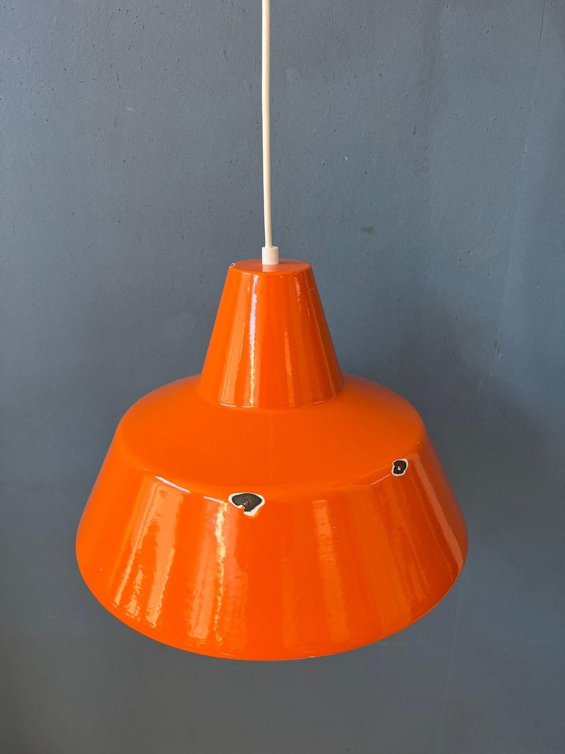 Mid Century Louis Poulsen Style Industrial Pendant Lamp, 1970s For Sale 1