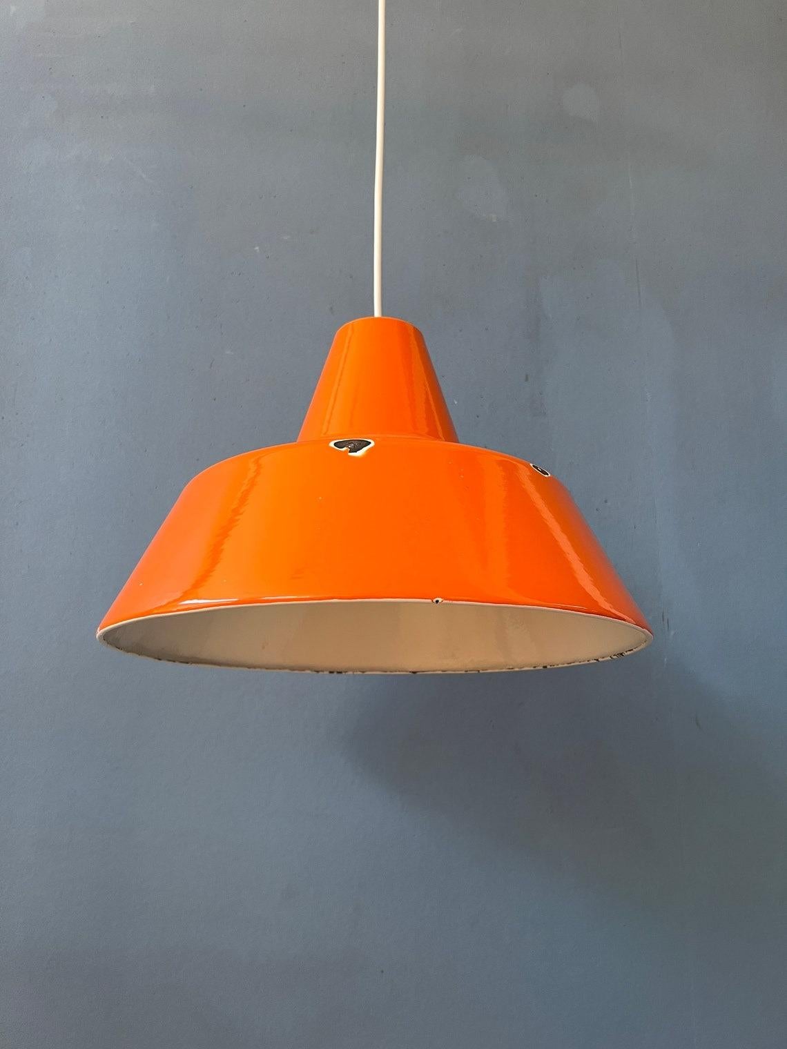Mid Century Louis Poulsen Style Industrial Pendant Lamp, 1970s For Sale 2