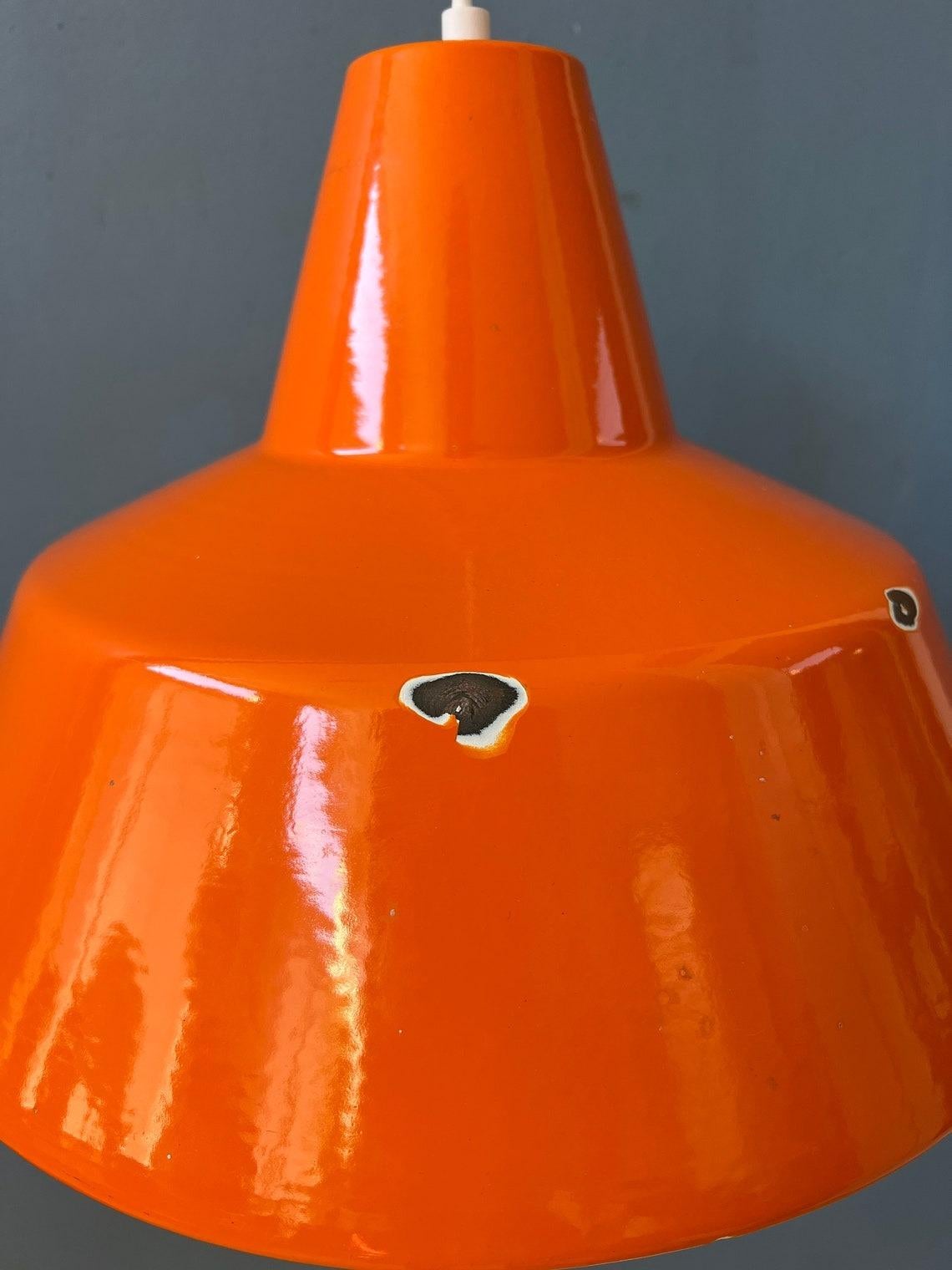 Mid Century Louis Poulsen Style Industrial Pendant Lamp, 1970s For Sale 3
