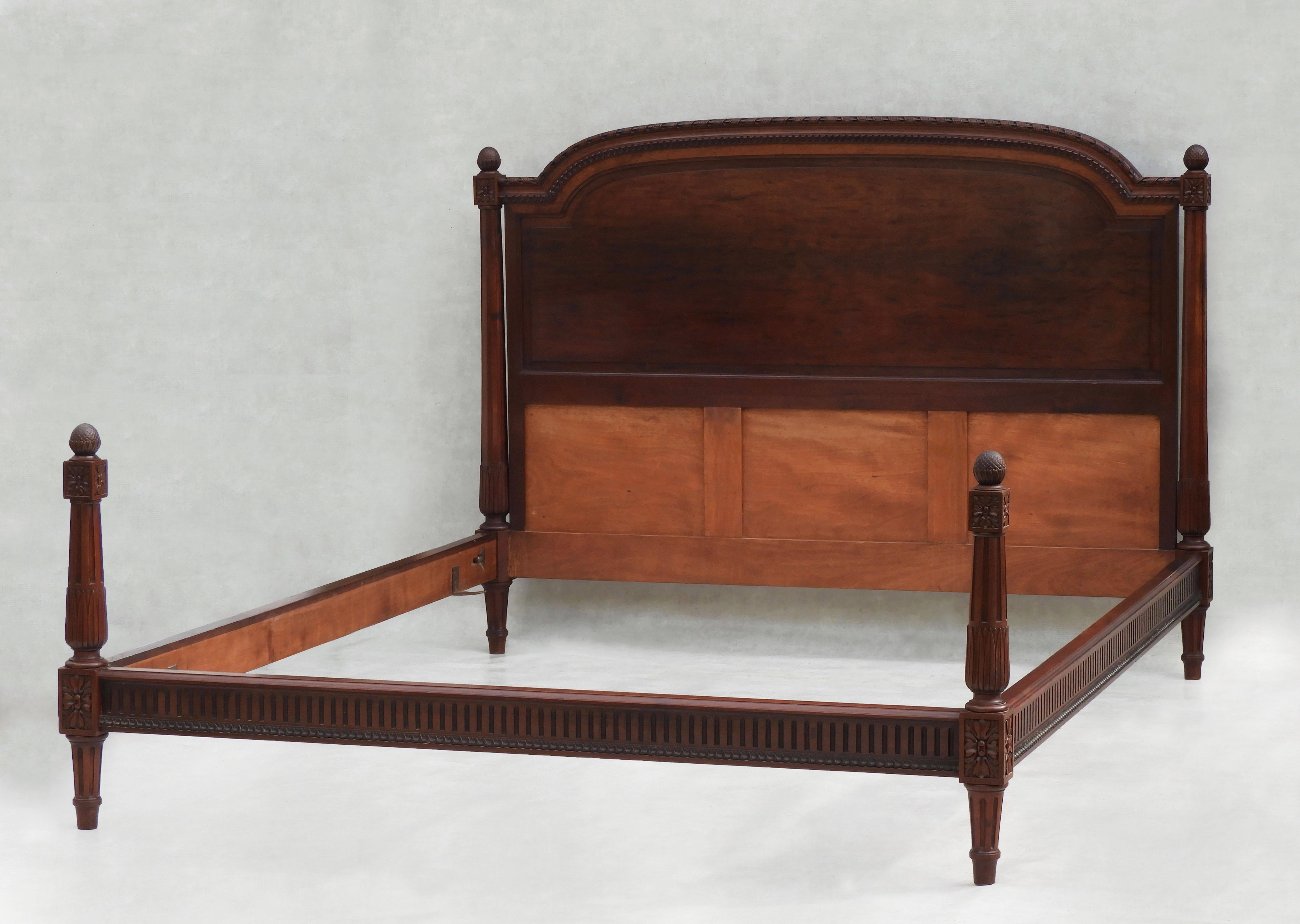 French Mid Century Louis XVI Four Post Bed EU King/UK King/US Queen