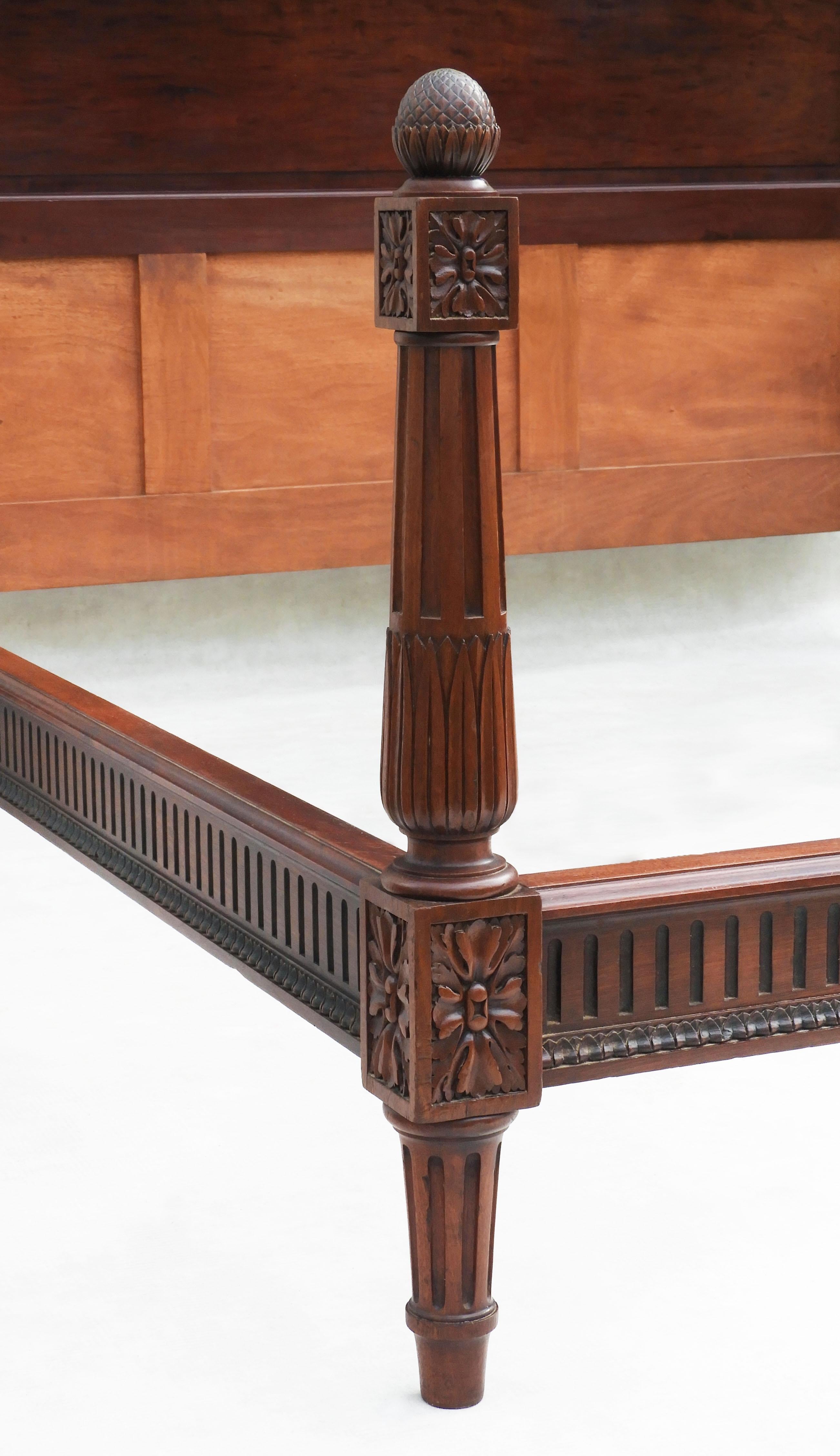 Mid Century Louis XVI Four Post Bed EU King/UK King/US Queen 1