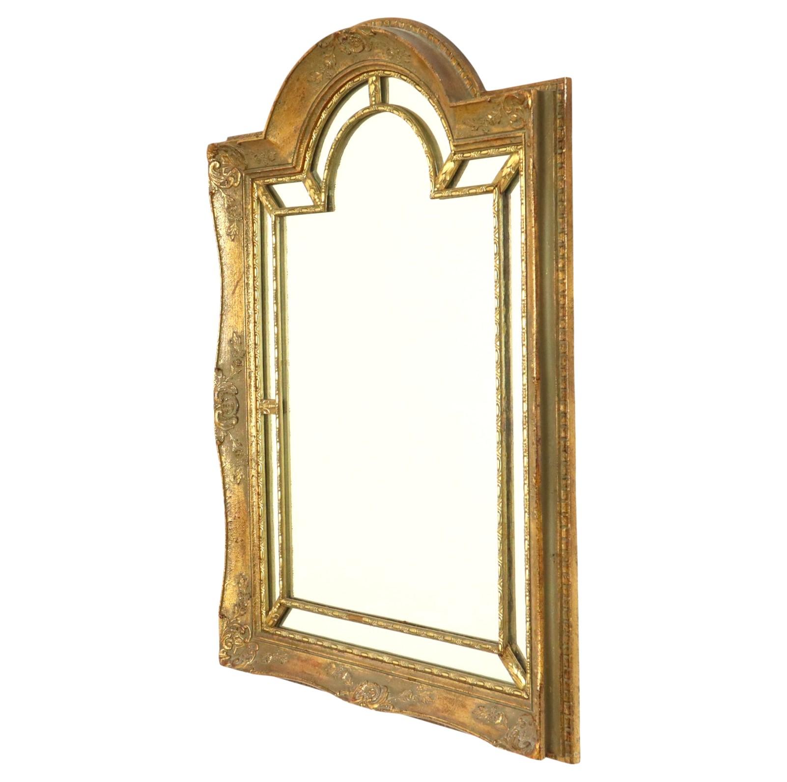 Mid Century Louis XVI Rokoko Stil Spiegel Blattgold La Barge 2
