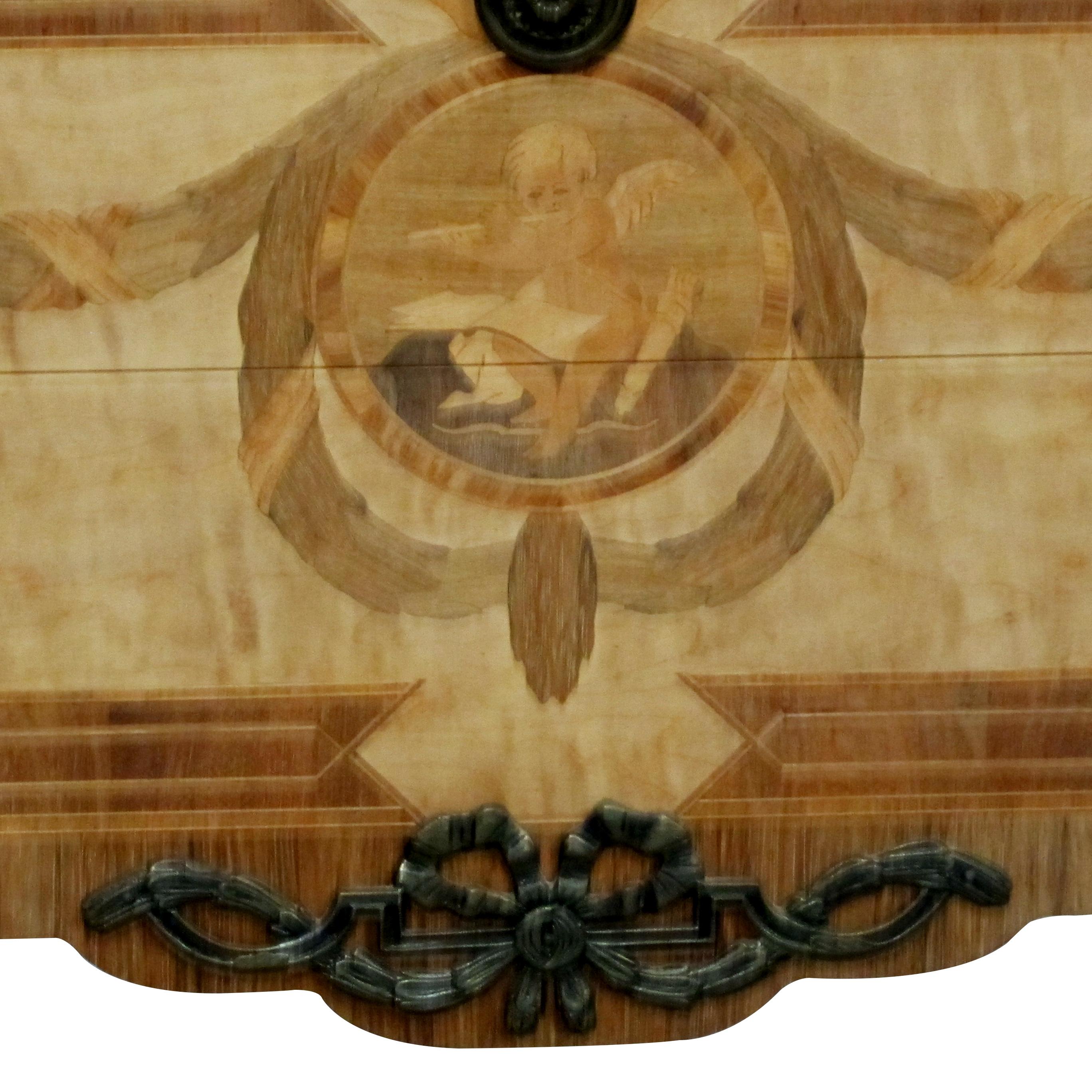 Mid-20th Century Mid-Century Louis XVI Style Swedish Chests of Drawers/Commodes with Marble Tops