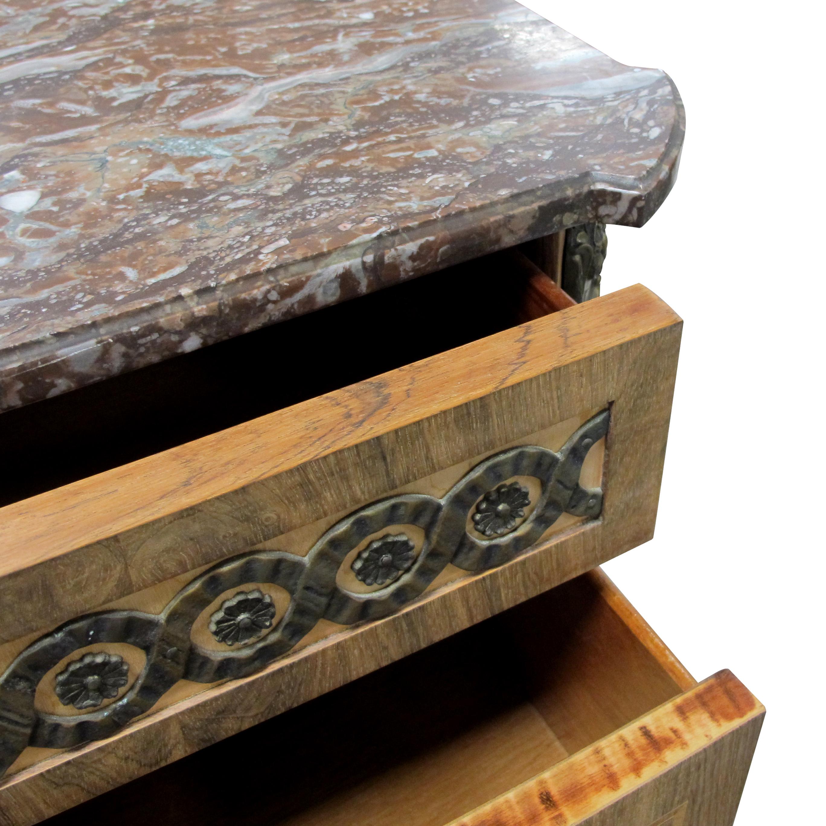 Mid-Century Louis XVI Style Swedish Chests of Drawers/Commodes with Marble Tops 3