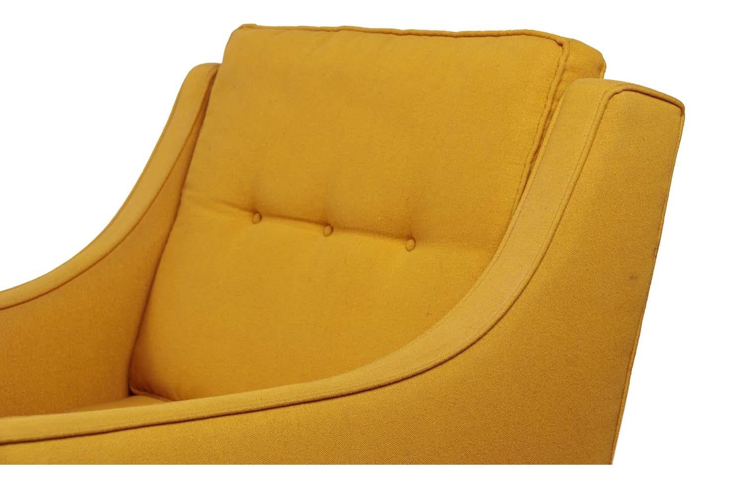 Fabric Mid Century Lounge Armchair Milo Baughman James Incorporated