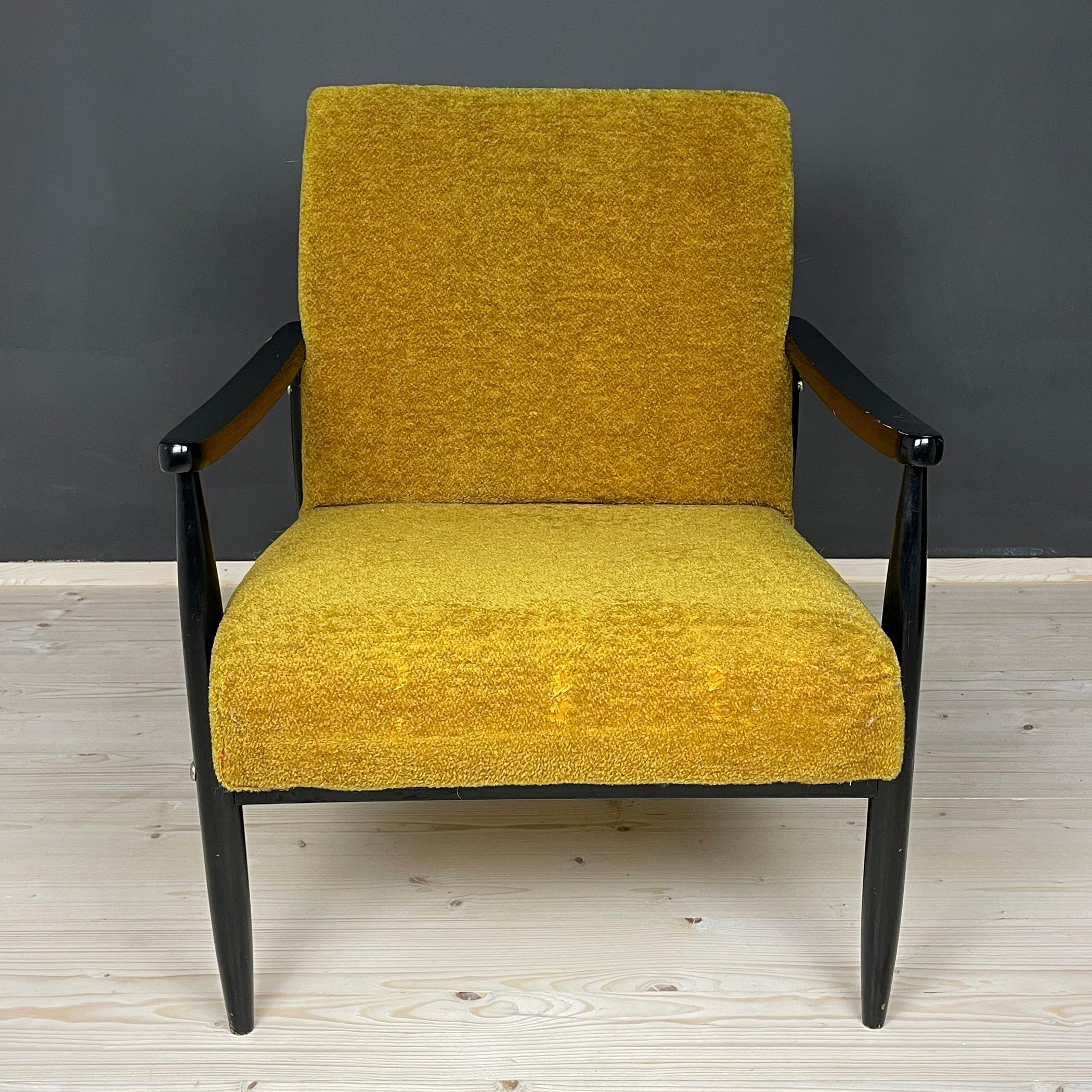Mid-Century Modern Mid-century lounge armchair Yugoslavia 1970s For Sale