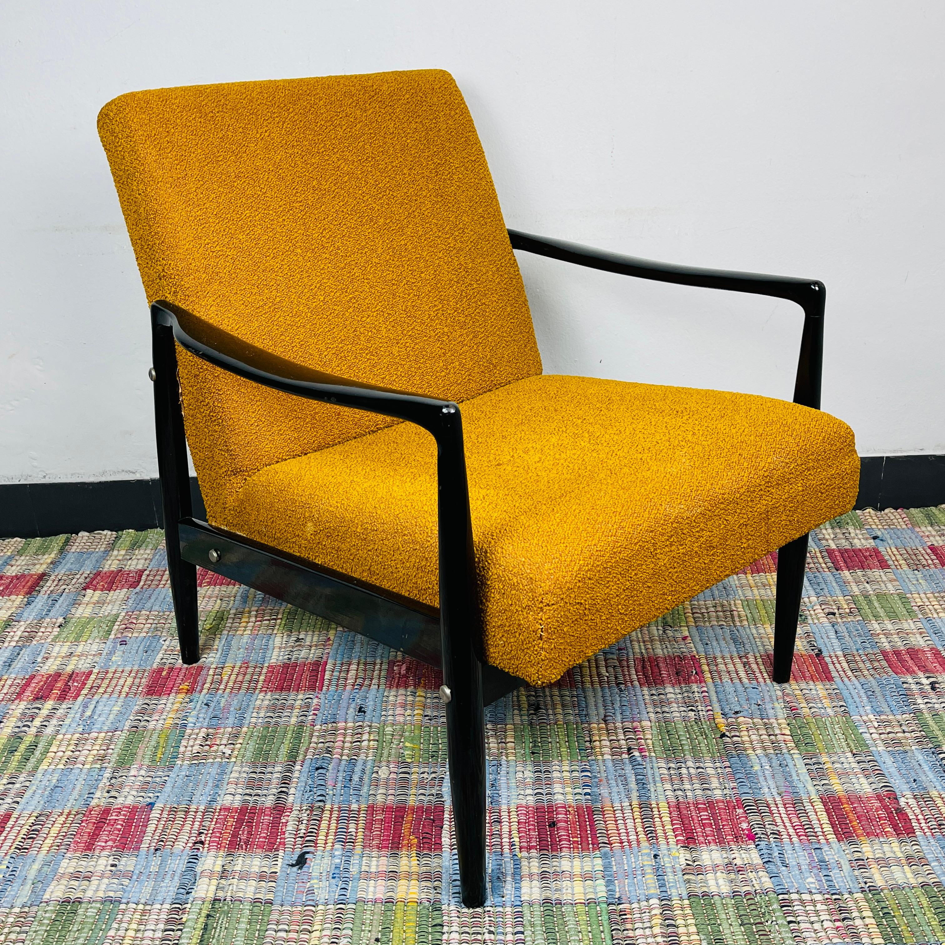 Slovenian Mid-century lounge armchair Yugoslavia 1970s